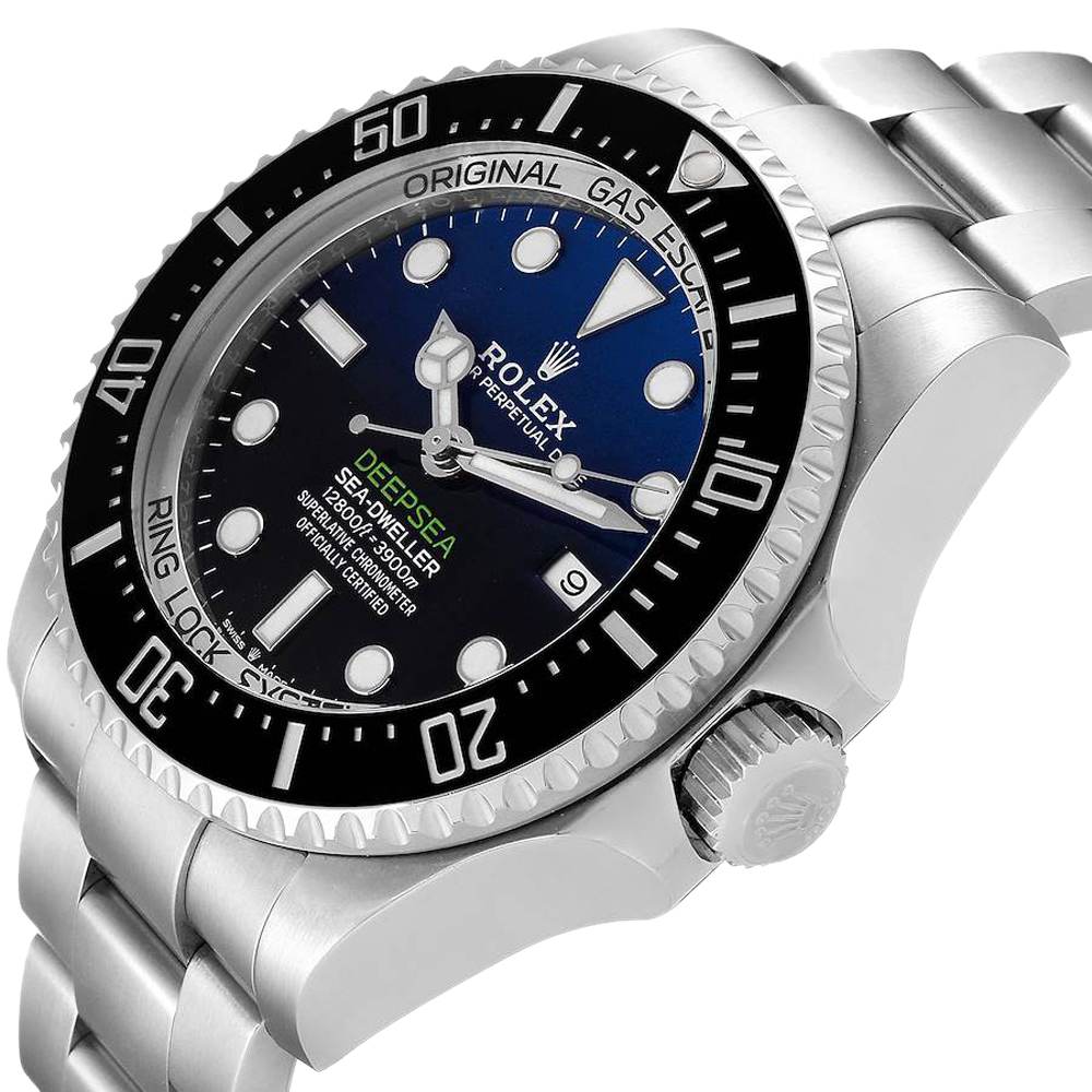 

Rolex Blue Stainless Steel Seadweller Deepsea 126660 Men's Wristwatch 44 MM