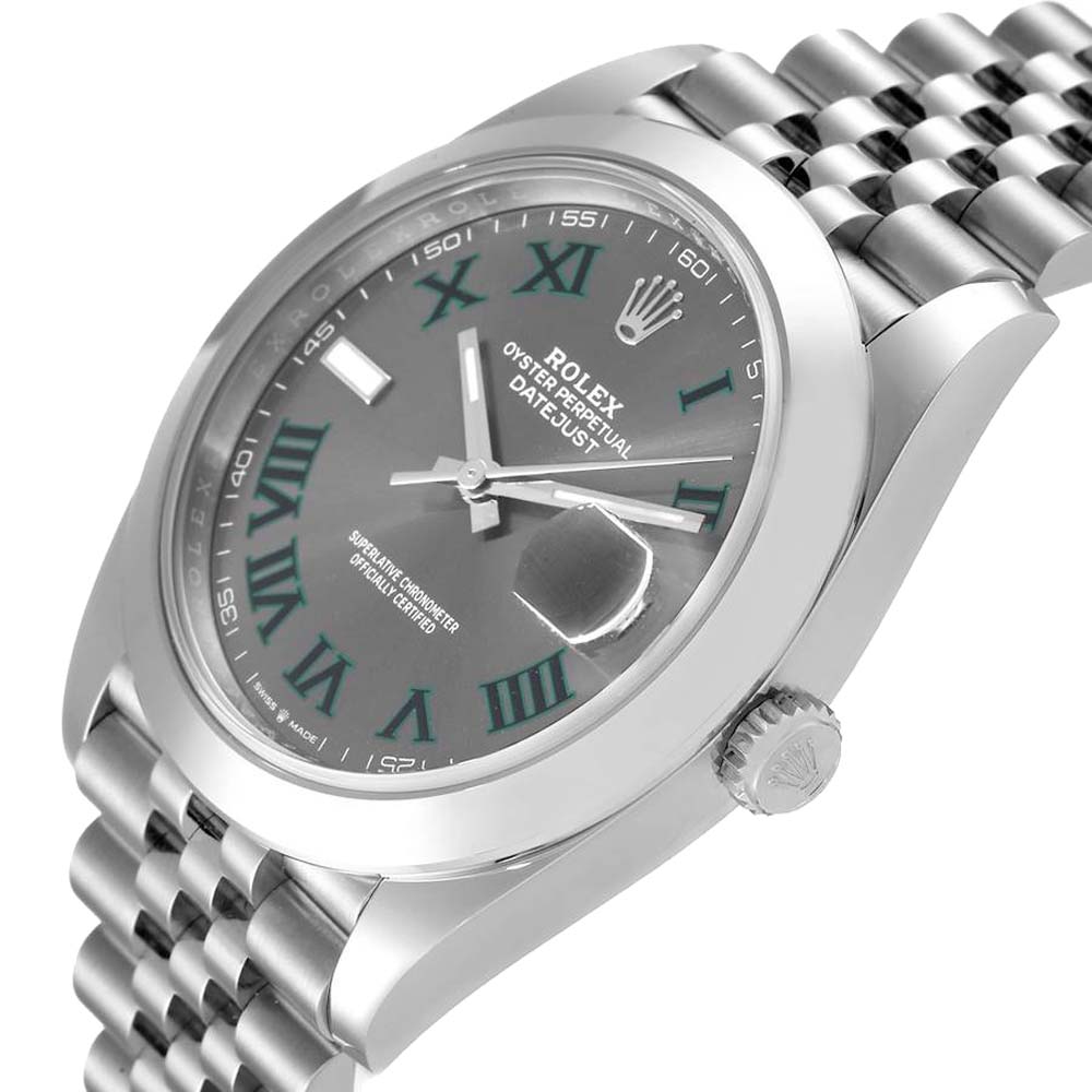 

Rolex Grey Stainless Steel Datejust 126300 Men's Wristwatch 41 MM