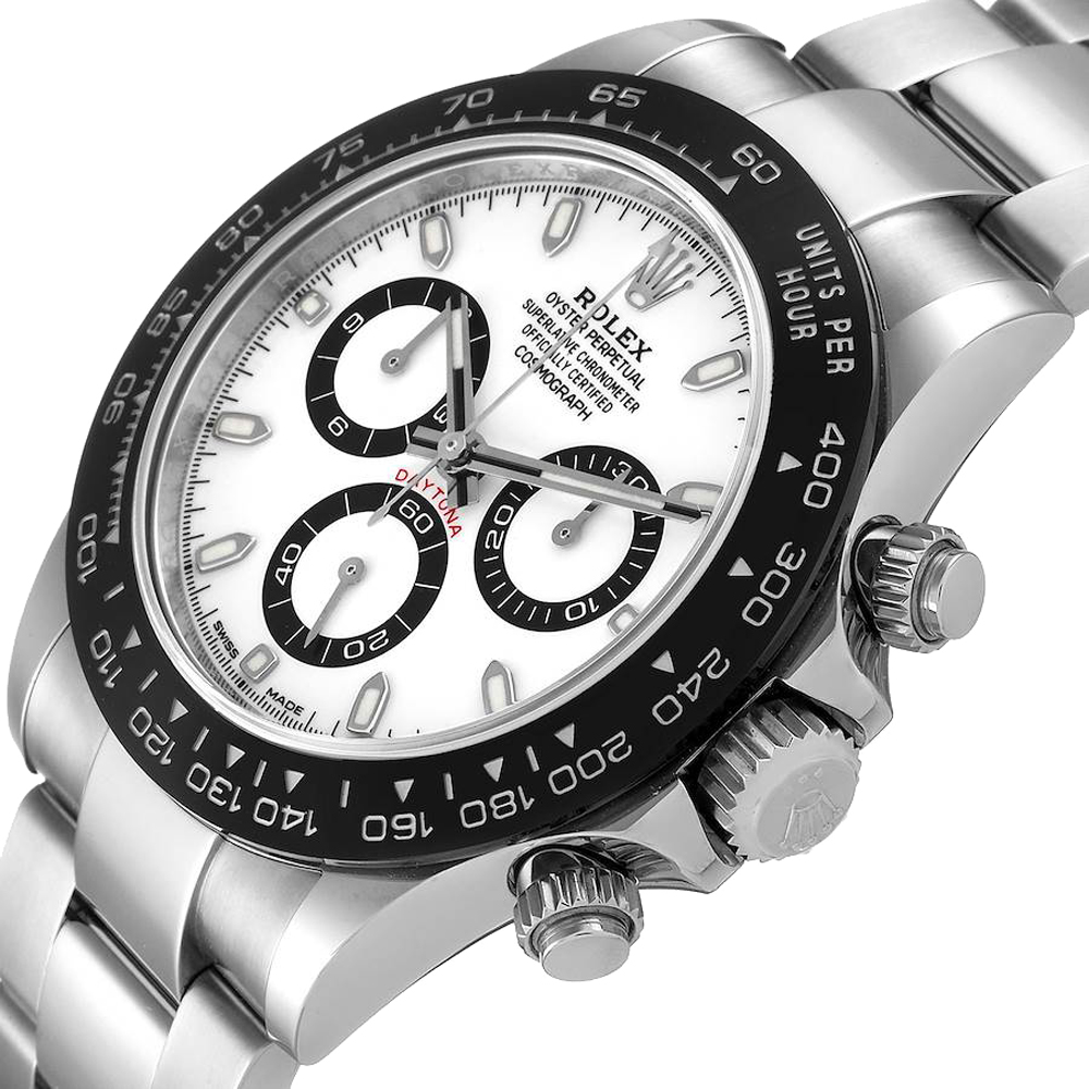 

Rolex White Stainless Steel Cosmograph Daytona 116500 Men's Wristwatch 40 MM