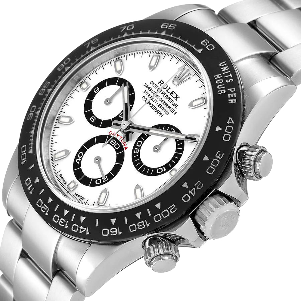 

Rolex White Stainless Steel Cosmograph Daytona 116500 Men's Wristwatch 40 MM