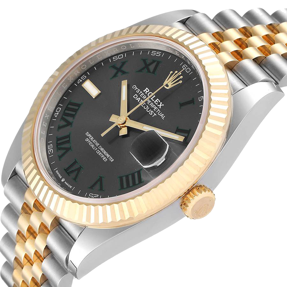 

Rolex Grey 18K Yellow Gold And Stainless Steel Datejust 126333 Men's Wristwatch 41 MM