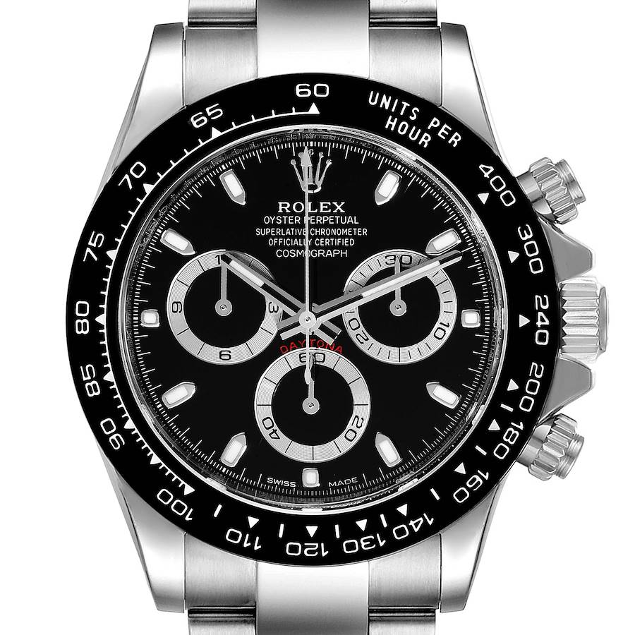 

Rolex Black Stainless Steel Cosmograph Daytona 116500 Men's Wristwatch 40 MM