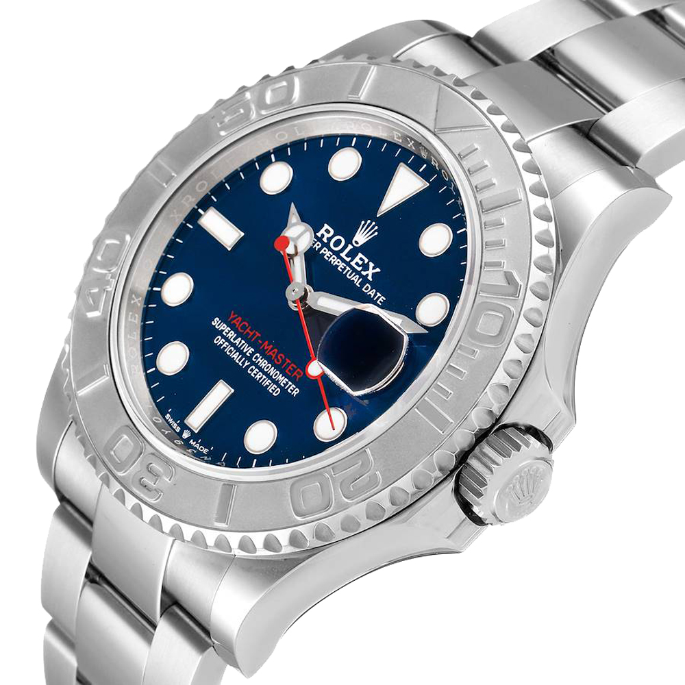 

Rolex Blue Stainless Steel Yachtmaster 126622 Men's Wristwatch 40 MM