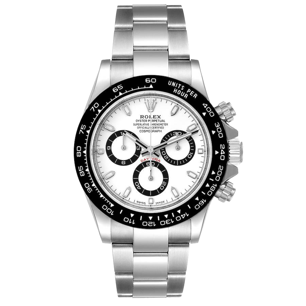 

Rolex White Stainless Steel Cosmograph Daytona 116500 Men's Wristwatch 40 MM