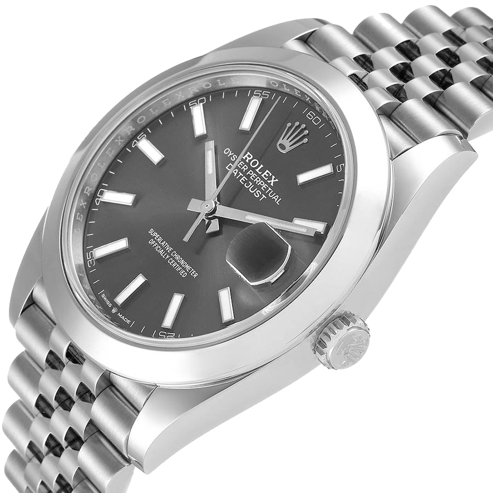 

Rolex Grey Stainless Steel Datejust 126300 Men's Wristwatch 41 MM