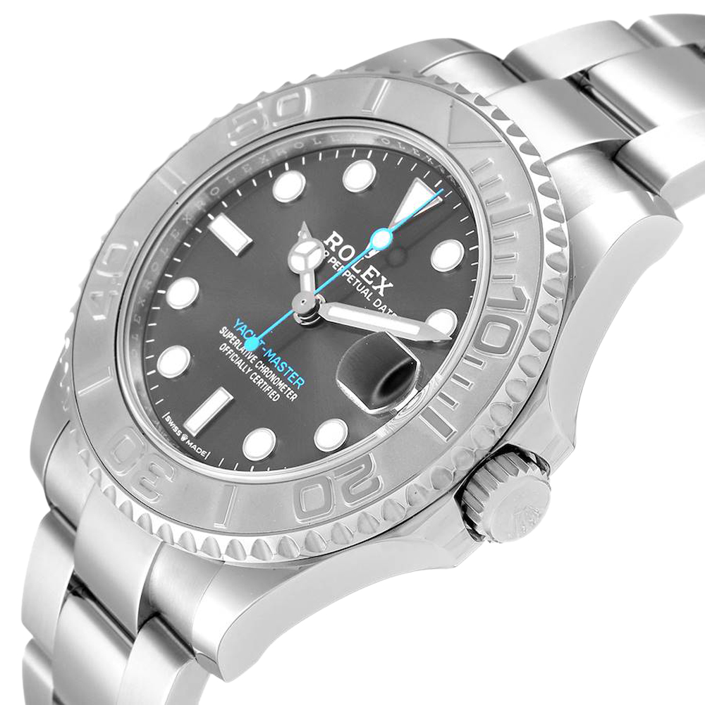 

Rolex Grey Stainless Steel Yachtmaster 268622 Men's Wristwatch 37 MM