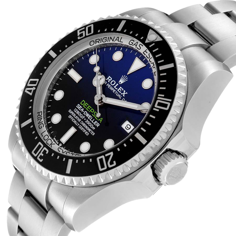 

Rolex Blue Stainless Steel Seadweller Deepsea Cameron 126660 Men's Wristwatch