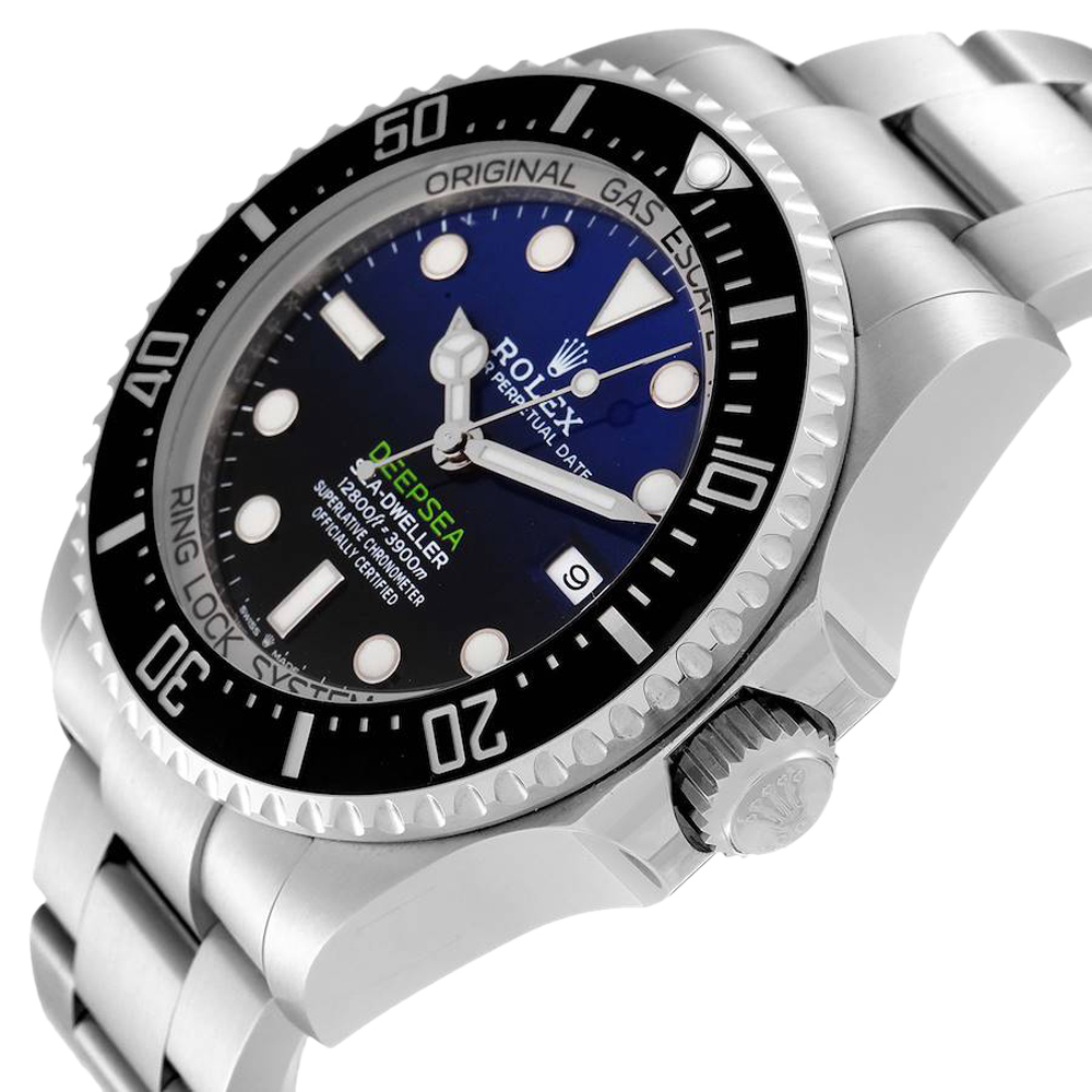 

Rolex Blue Stainless Steel Seadweller Deepsea Cameron 126660 Men's Wristwatch