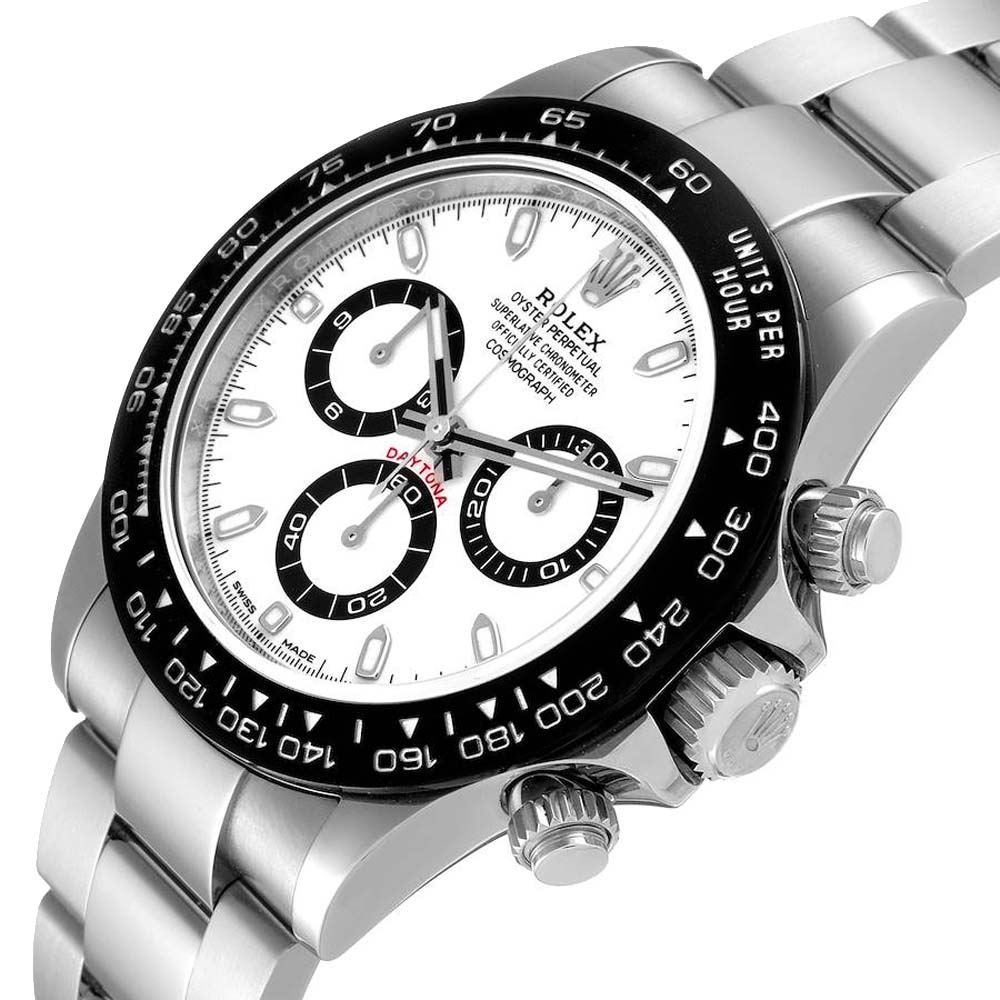 

Rolex White 18K White Gold Daytona Ceramic 116500 Men's Wristwatch