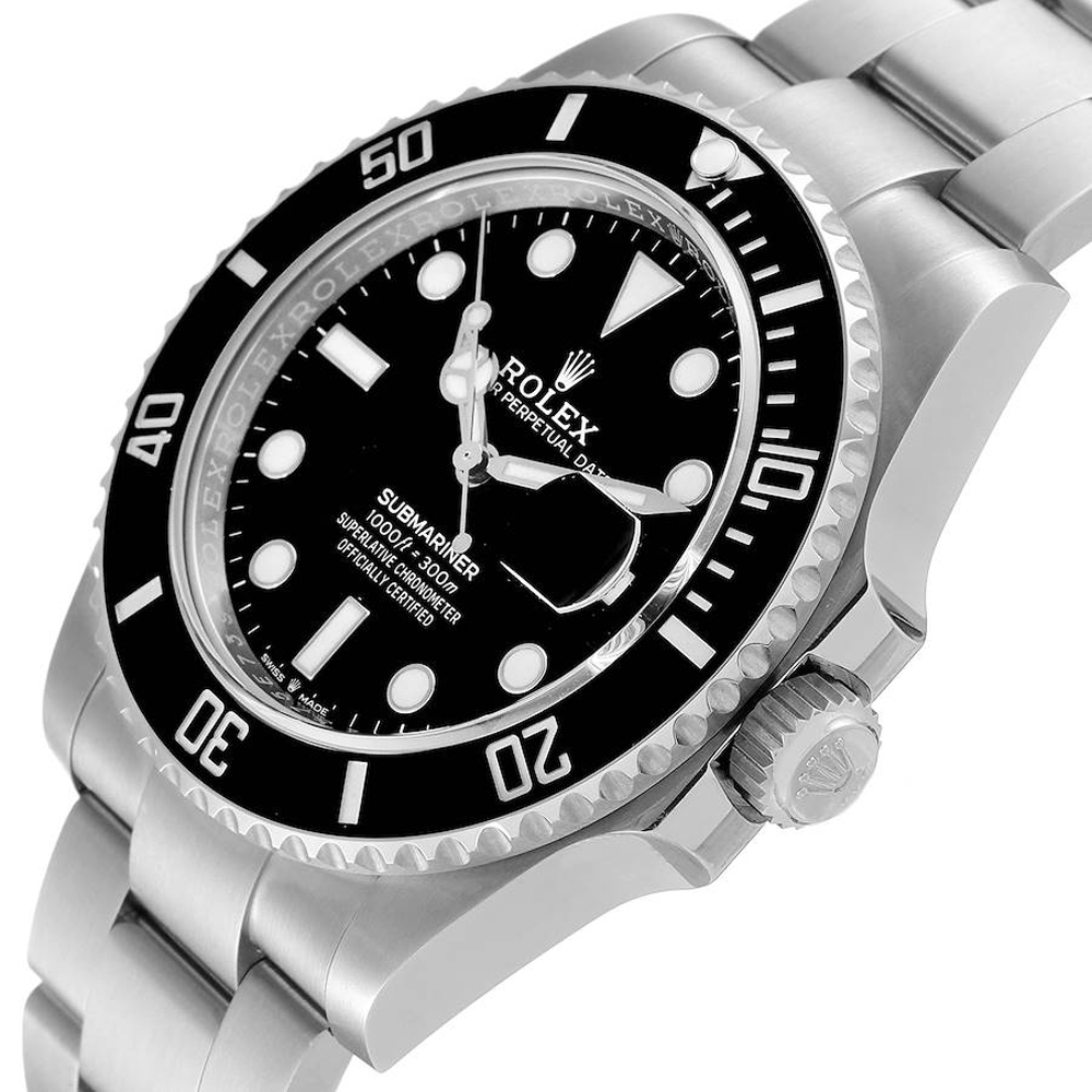 

Rolex Black Stainless Steel Submariner 126610 Men's Wristwatch 41 MM