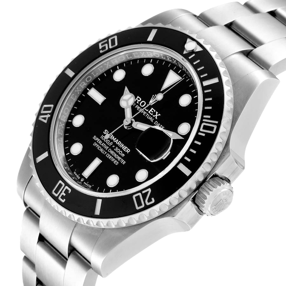 

Rolex Black Stainless Steel Submariner 126610 Men's Wristwatch 41 MM