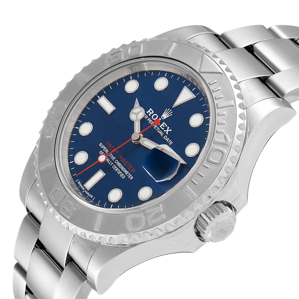 

Rolex Blue Stainless Steel Yachtmaster 116622 Men's Wristwatch 40 MM