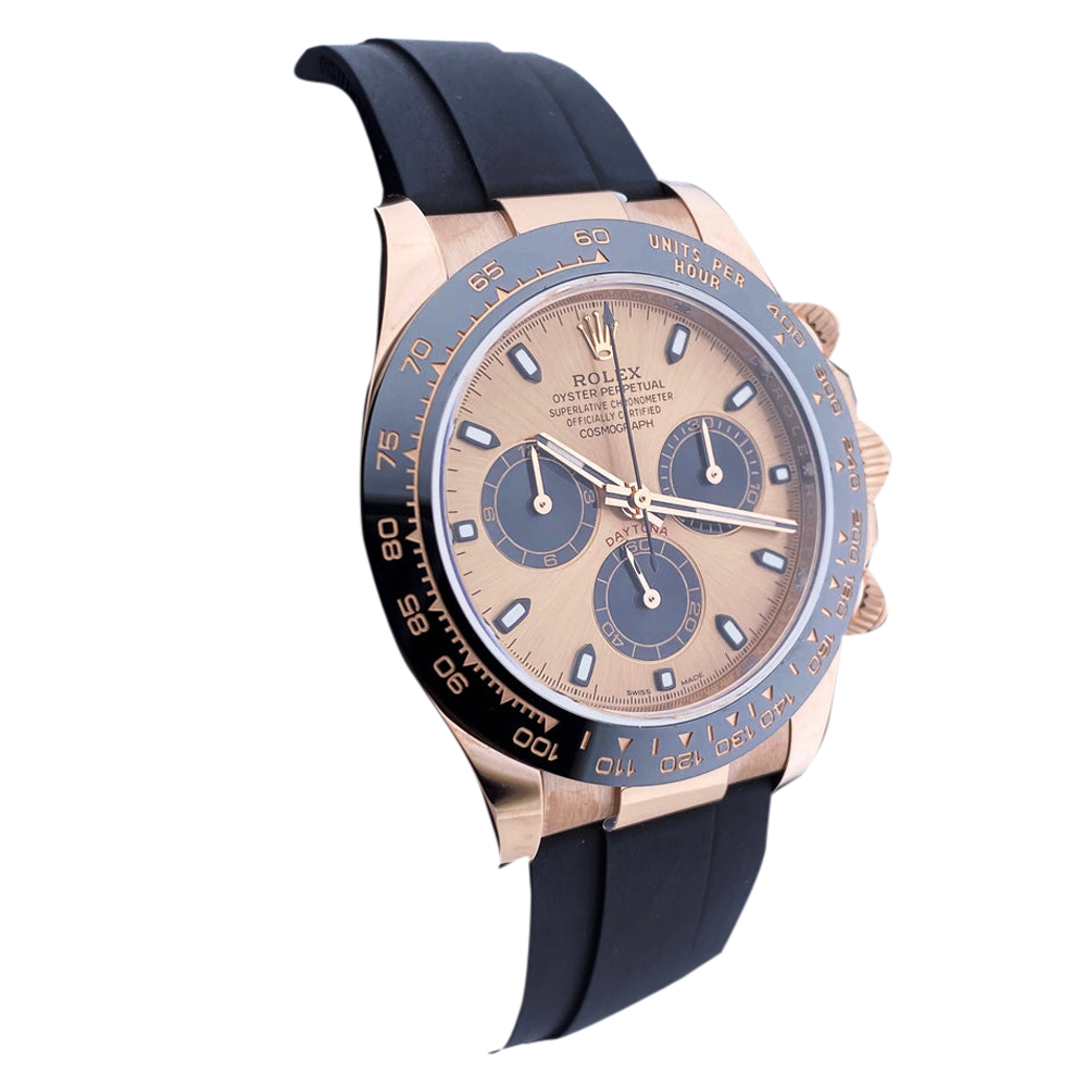 

Rolex 18K Rose Gold Daytona Oysterflex 116515LN Men's Wristwatch 40 mm