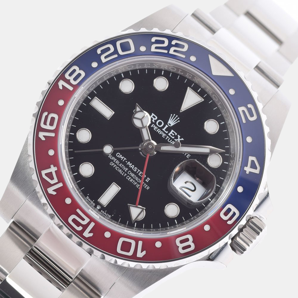 

Rolex Black Stainless Steel GMT-Master II 126710BLRO Automatic Men's Wristwatch 40 mm