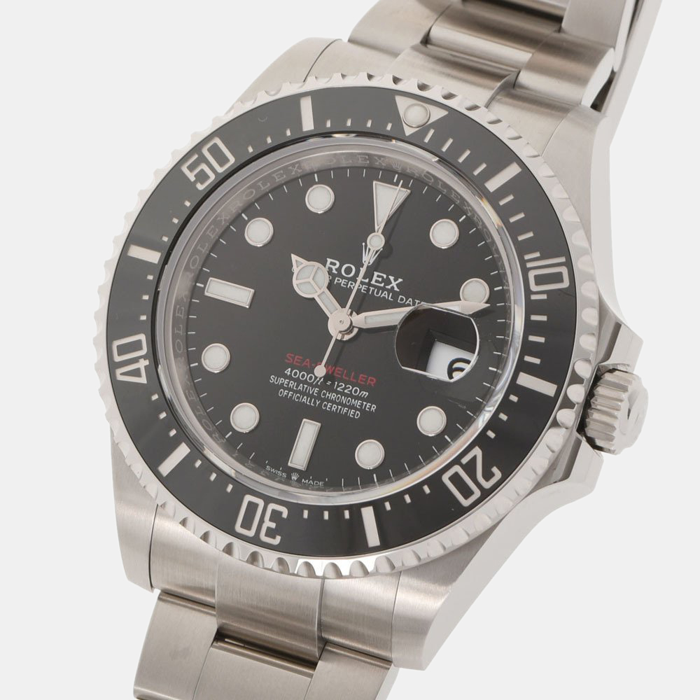 

Rolex Black Stainless Steel Sea-Dweller 126600 Automatic Men's Wristwatch 43 mm