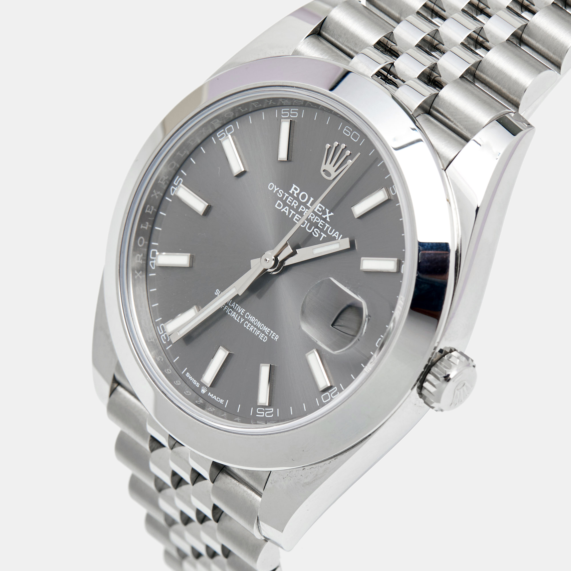 

Rolex Dark Rodium Oystersteel Datejust, Grey