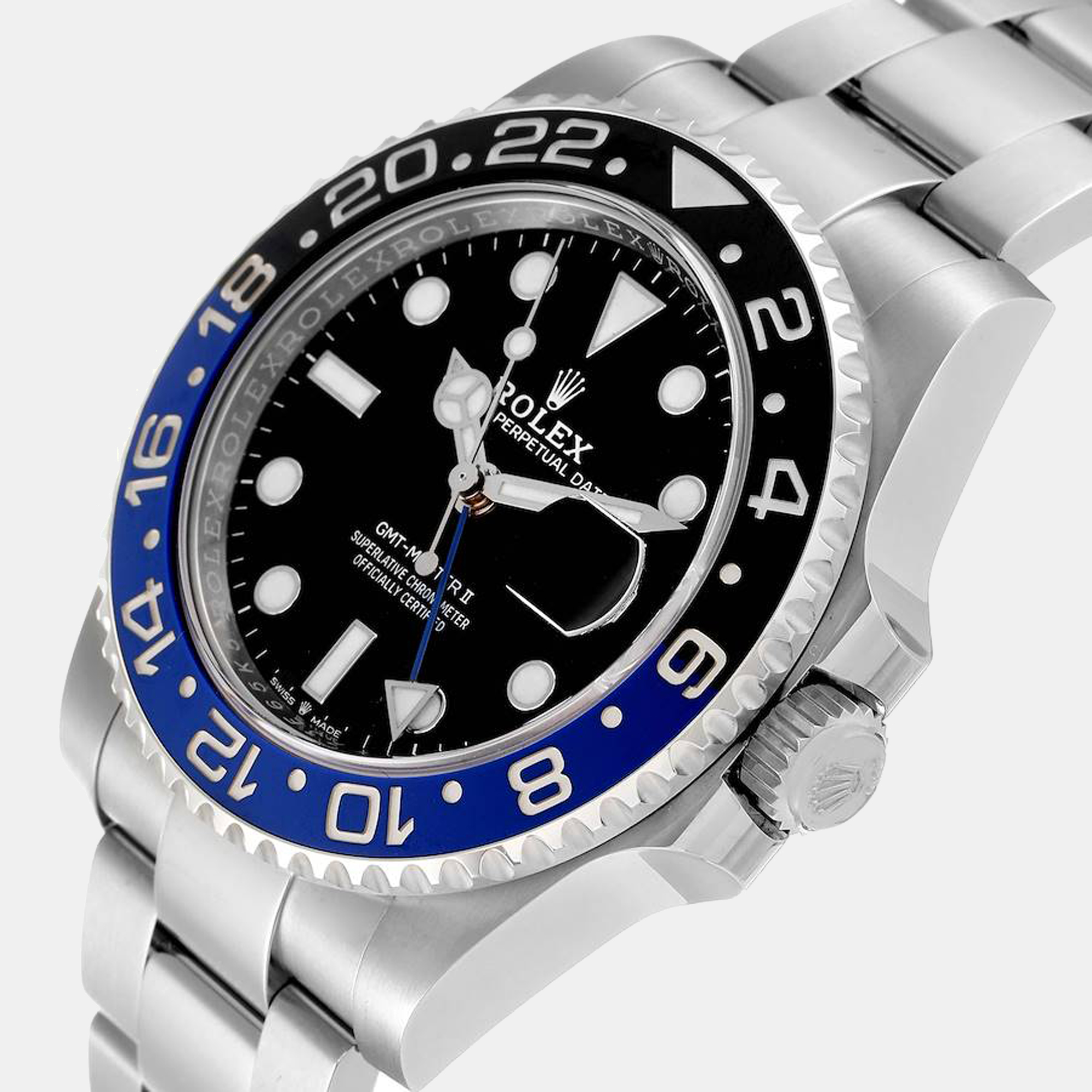 

Rolex Black Stainless Steel GMT-Master II 126710 Men's Wristwatch 40 mm