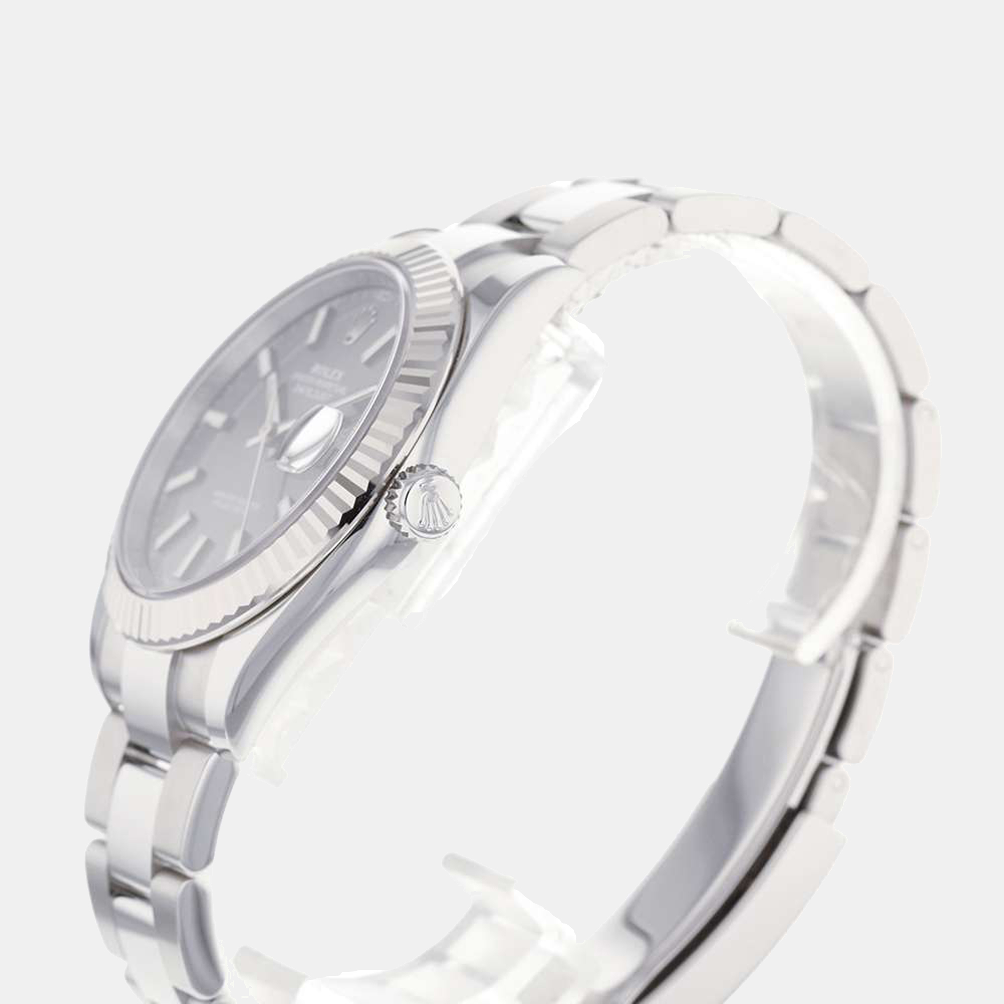 

Rolex Grey 18k White Gold And Stainless Steel Datejust 126334 Men's Wristwatch 41 mm