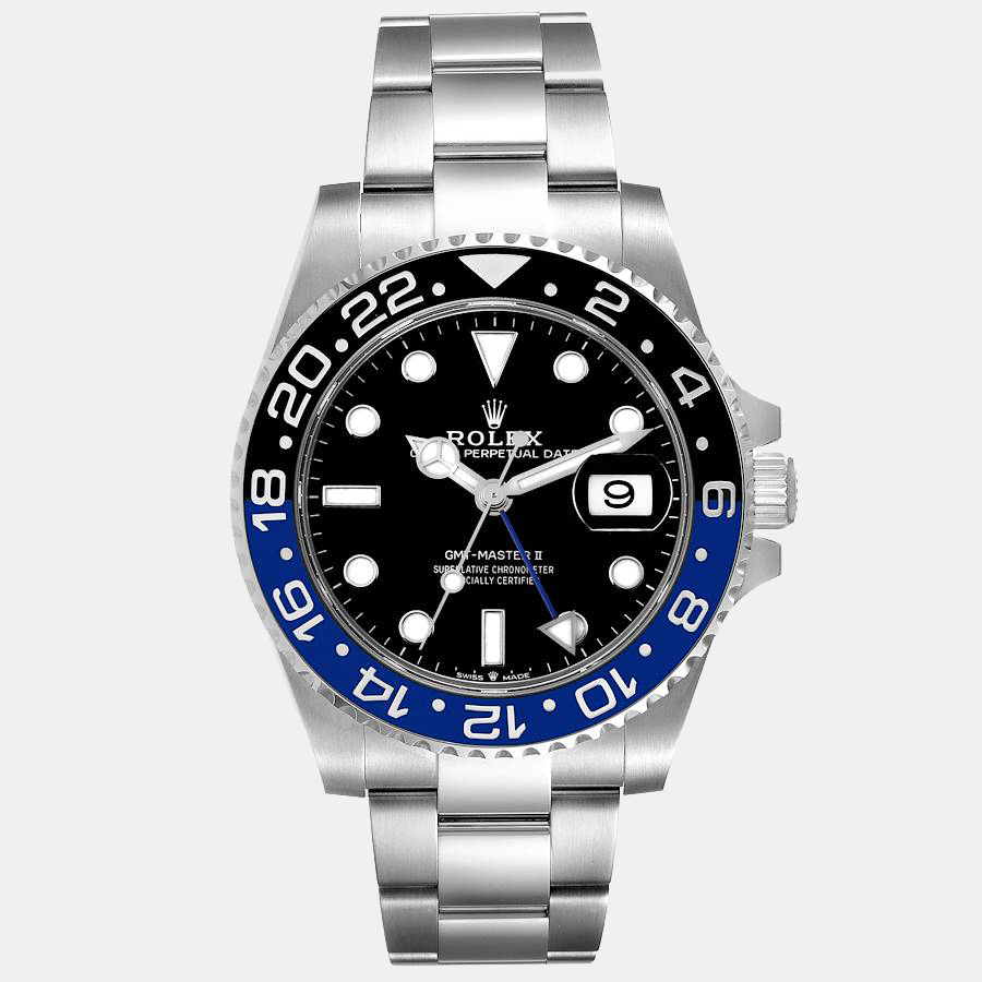 Crafted with expertise using stainless steel this Rolex GMT Master II 126710 BLNR has a luxurious look and a fabulous fit. For the everyday moments and for the traveling thrill you have the Rolex GMT Master II as a timeless ally.