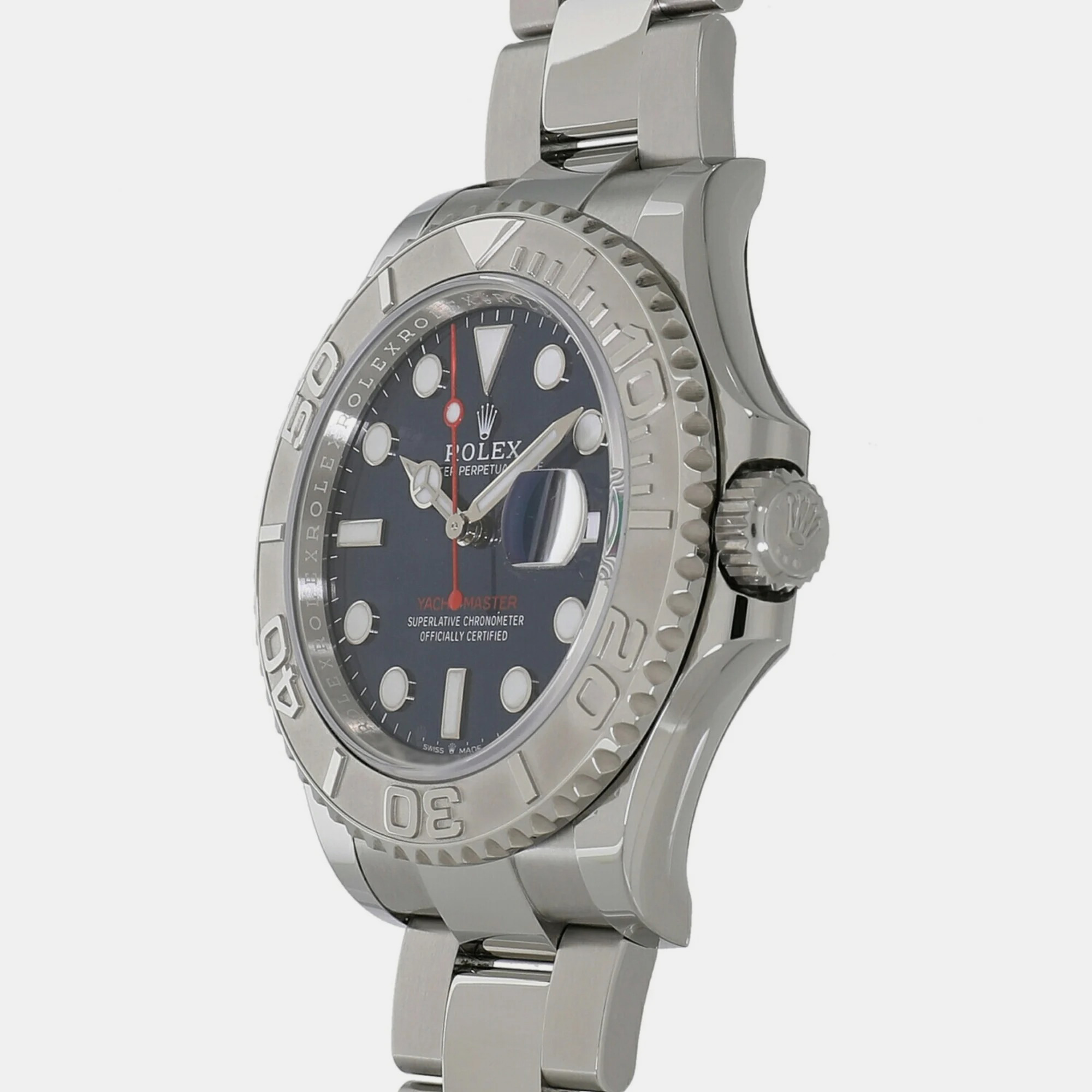 

Rolex Blue Platinum And Stainless Steel Yacht-Master 126622 Automatic Men's Wristwatch 40 mm