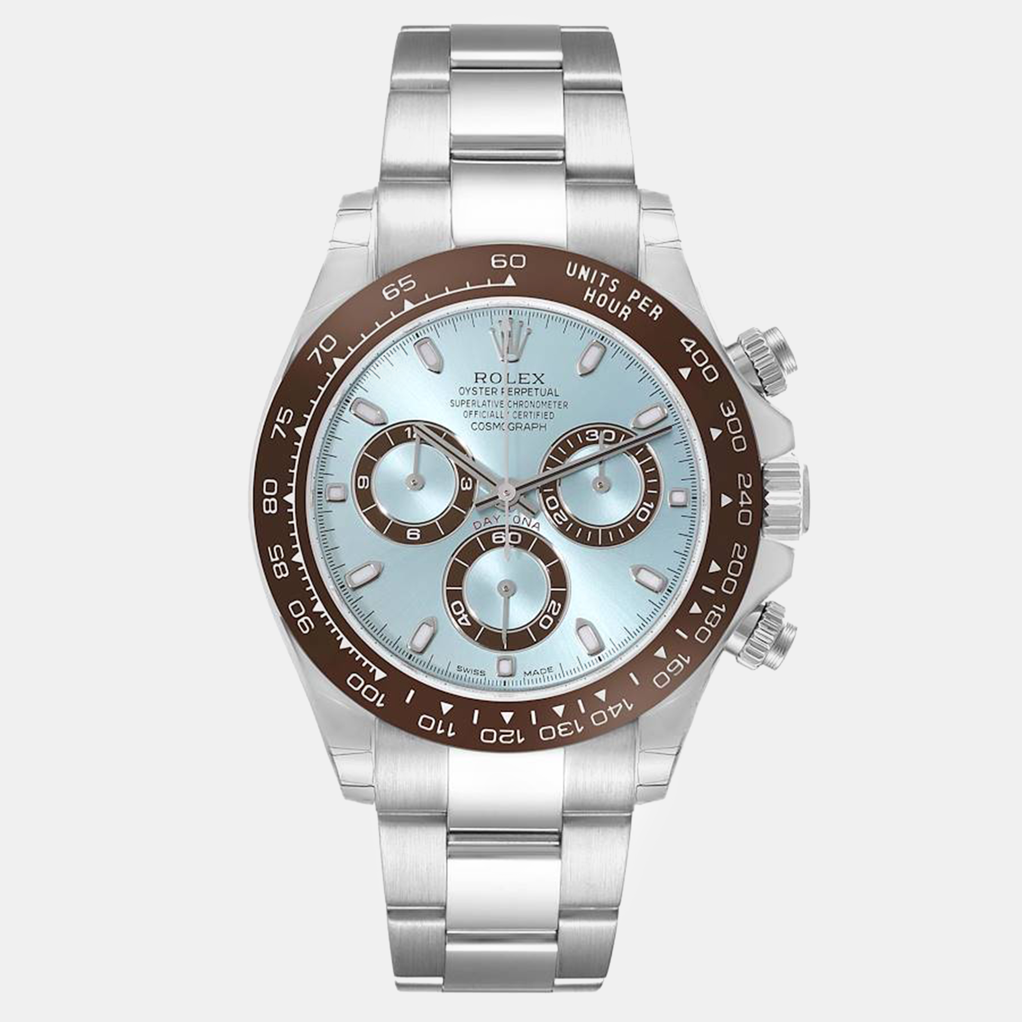 

Rolex Daytona Ice Blue Dial Platinum Chronograph Men's Watch 40 mm