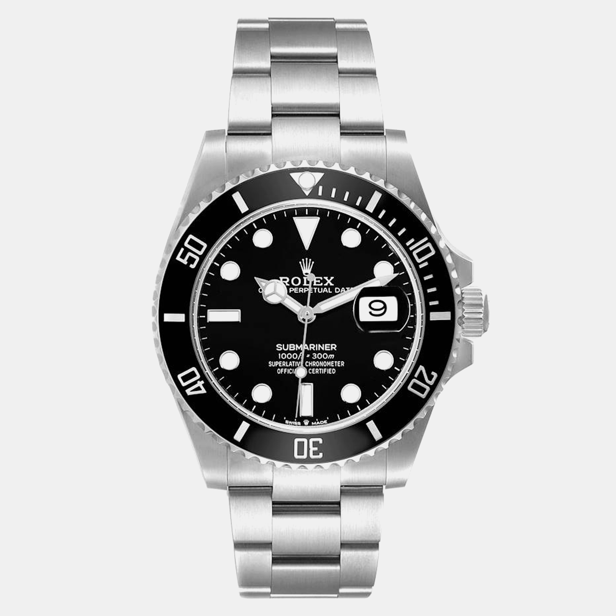 

Rolex Submariner Ceramic Bezel Steel Men's Watch 41 mm, Black