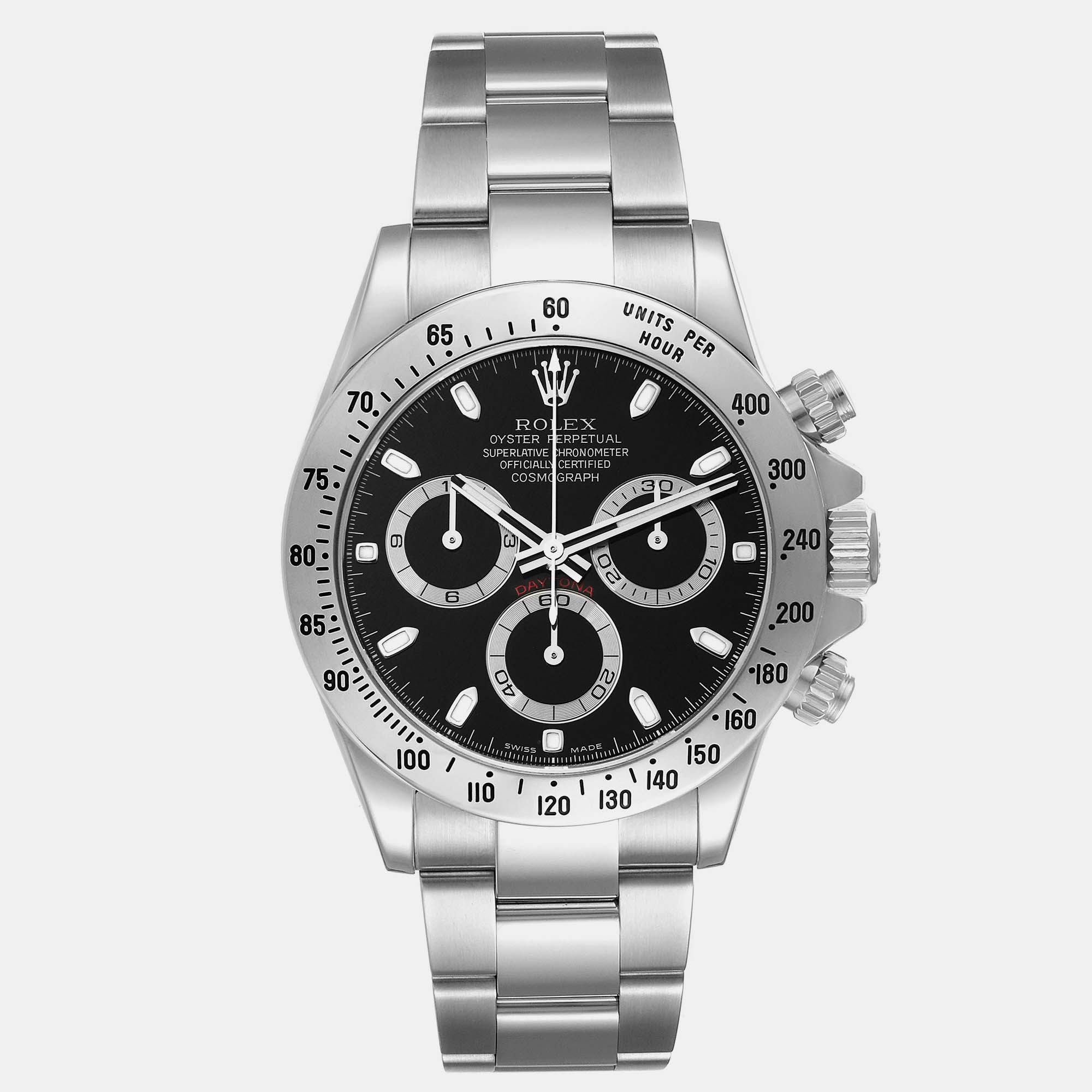 

Rolex Daytona Chronograph Black Dial Steel Men's Watch 40 mm