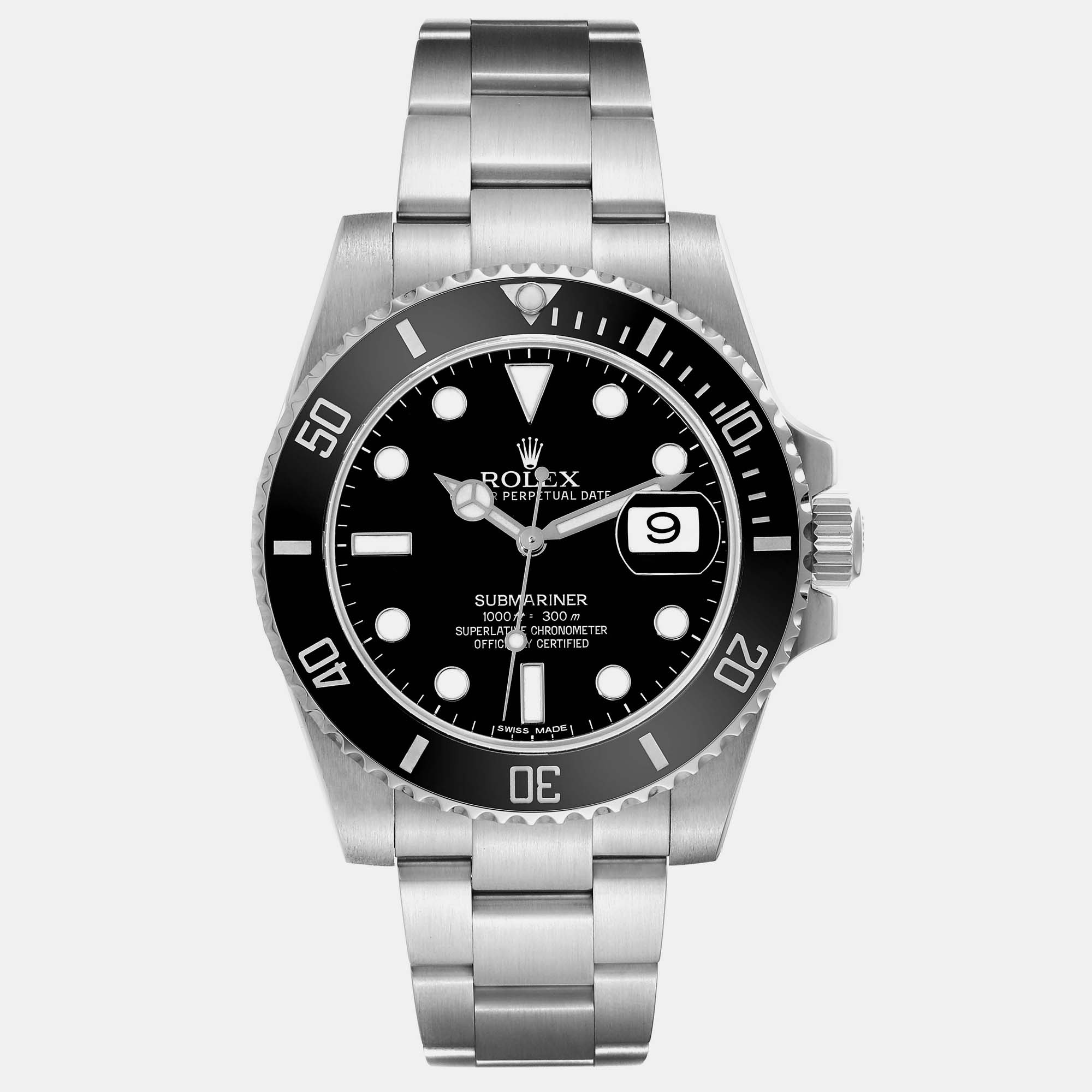 

Rolex Submariner Date Black Dial Steel Men's Watch 40 mm