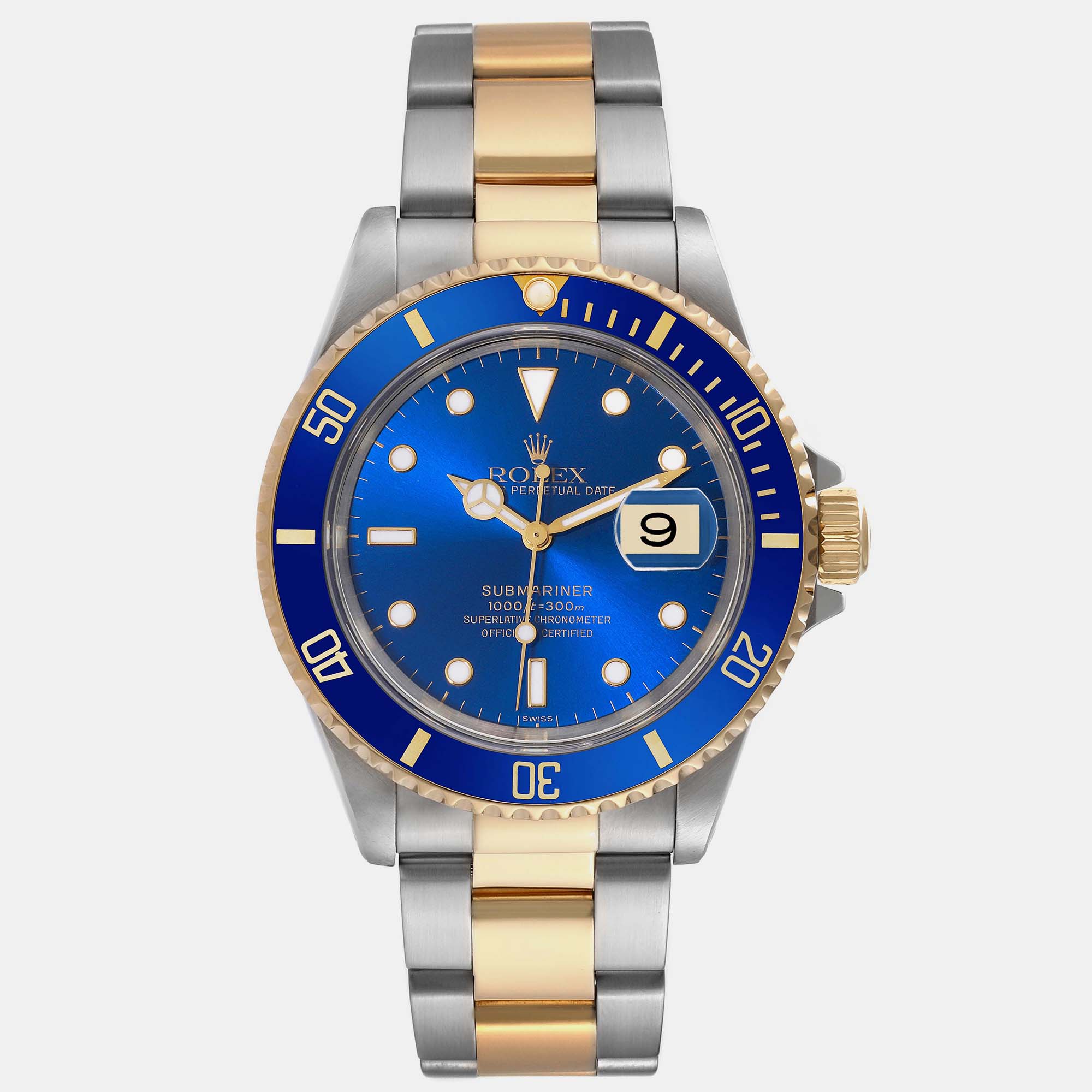 

Rolex Submariner Blue Dial Steel Yellow Gold Men's Watch 40 mm
