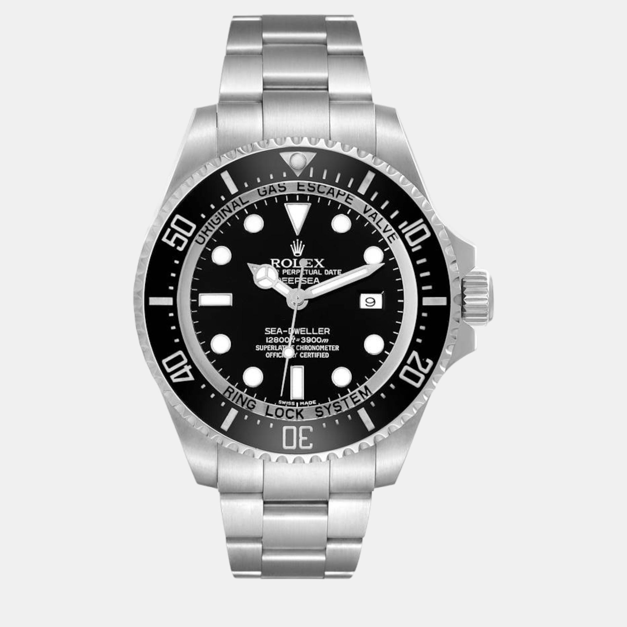 

Rolex Seadweller Deepsea Ceramic Bezel Steel Men's Watch 116660, Black