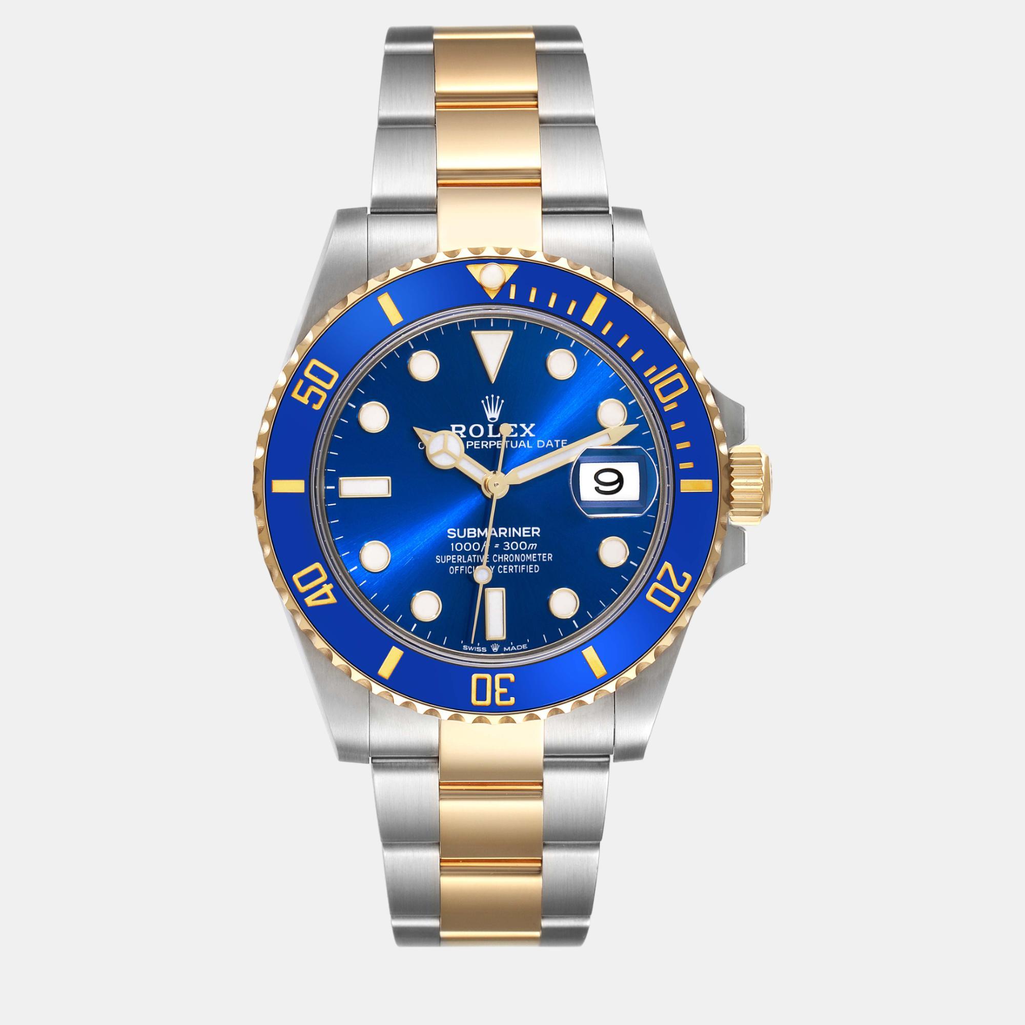 

Rolex Submariner Steel Yellow Gold Blue Dial Men's Watch 41 mm