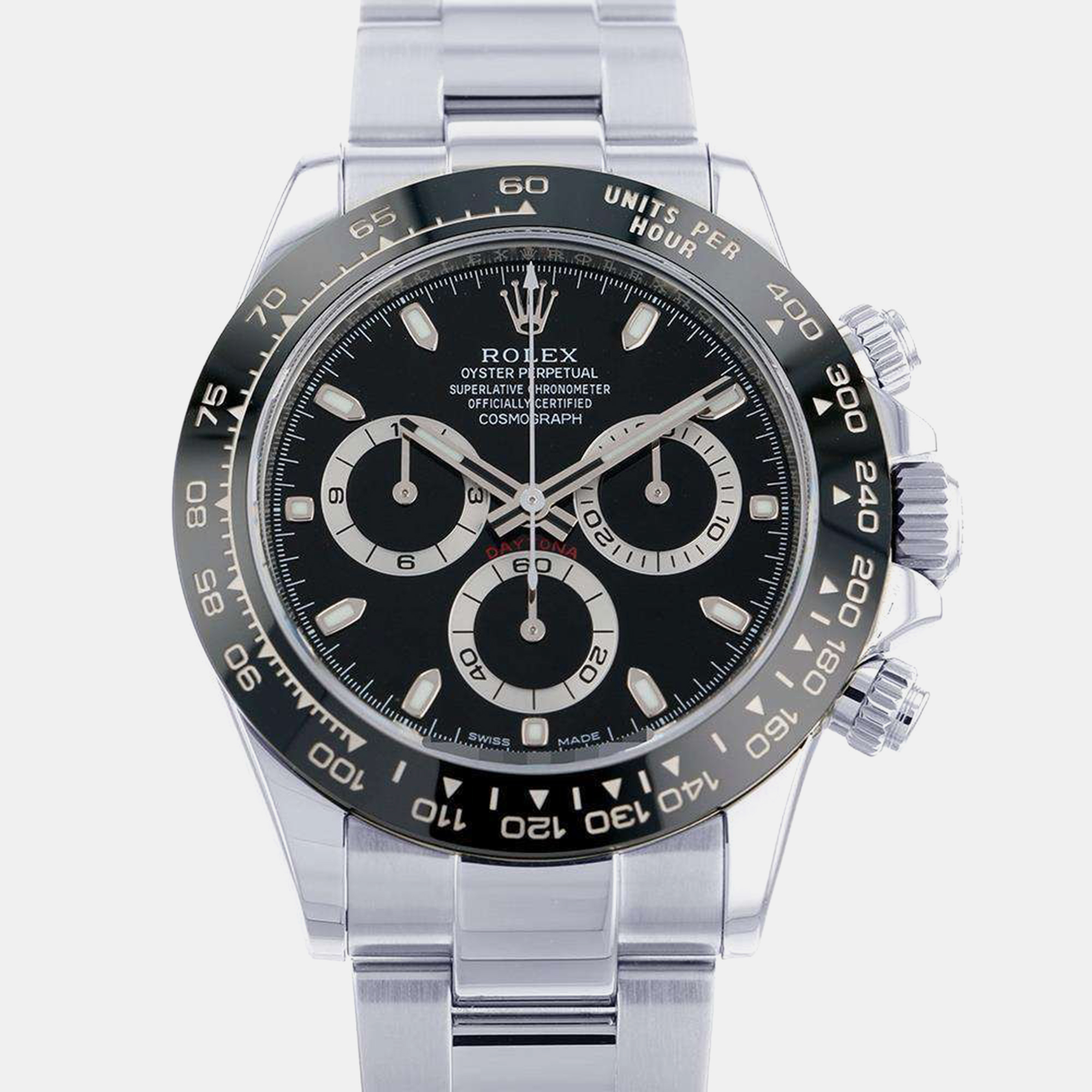 

Rolex Black Stainless Steel Cosmograph Daytona 116500LN Automatic Men's Wristwatch 40 mm