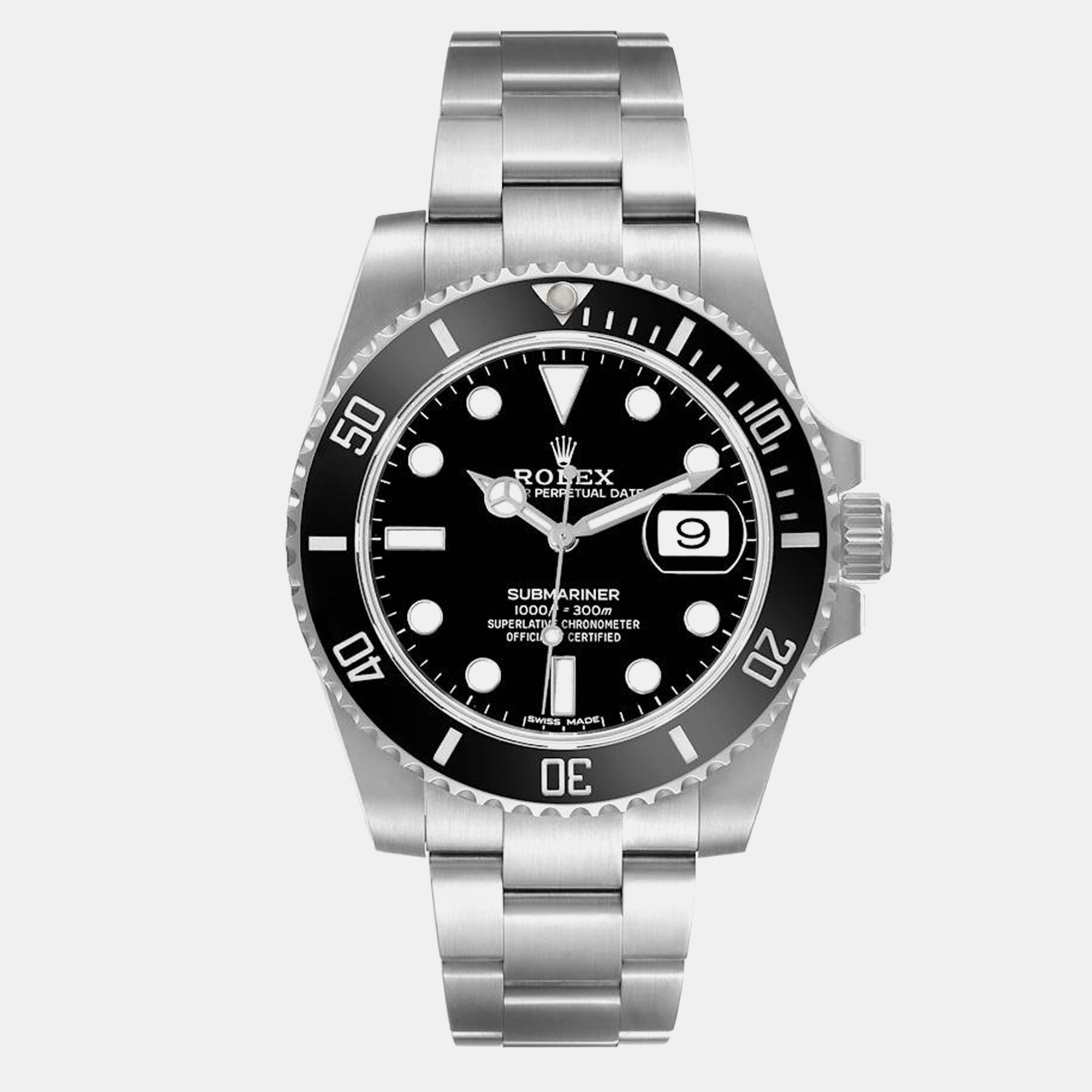 

Rolex Submariner Date Black Dial Steel Men's Watch 40 mm