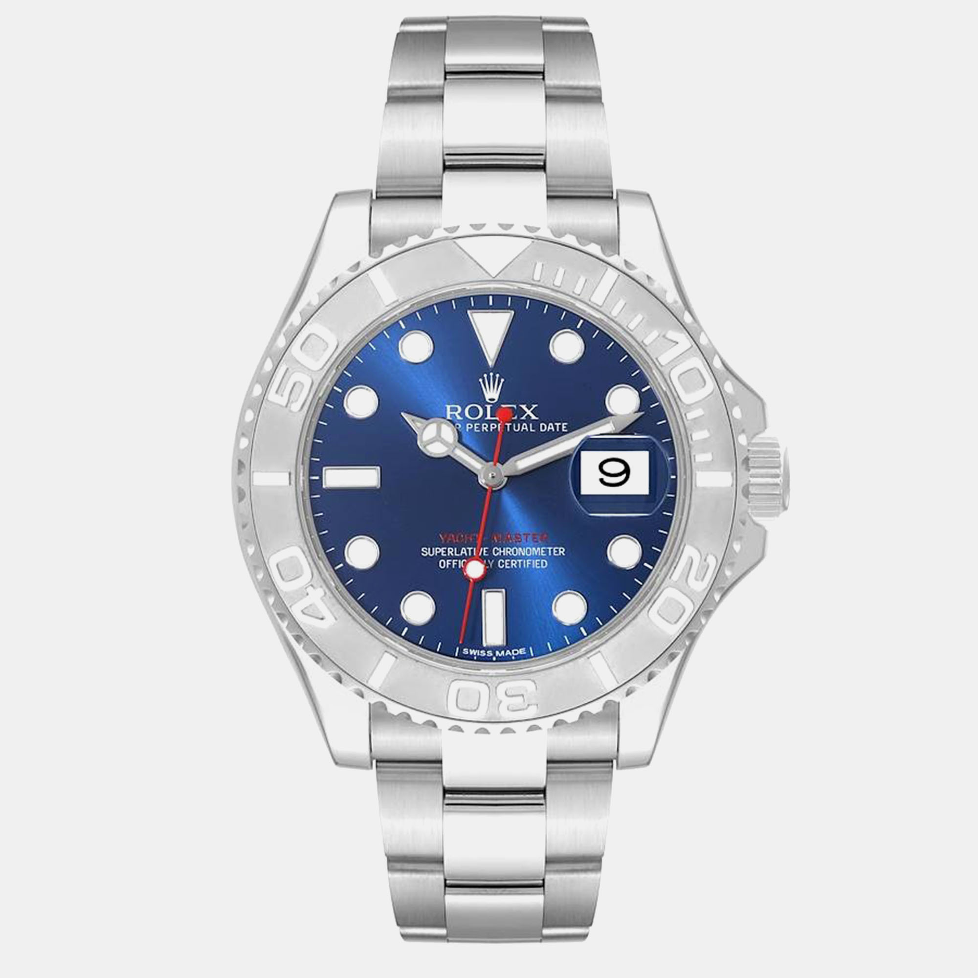 

Rolex Yachtmaster Steel Platinum Blue Dial Men's Watch 40.0 mm