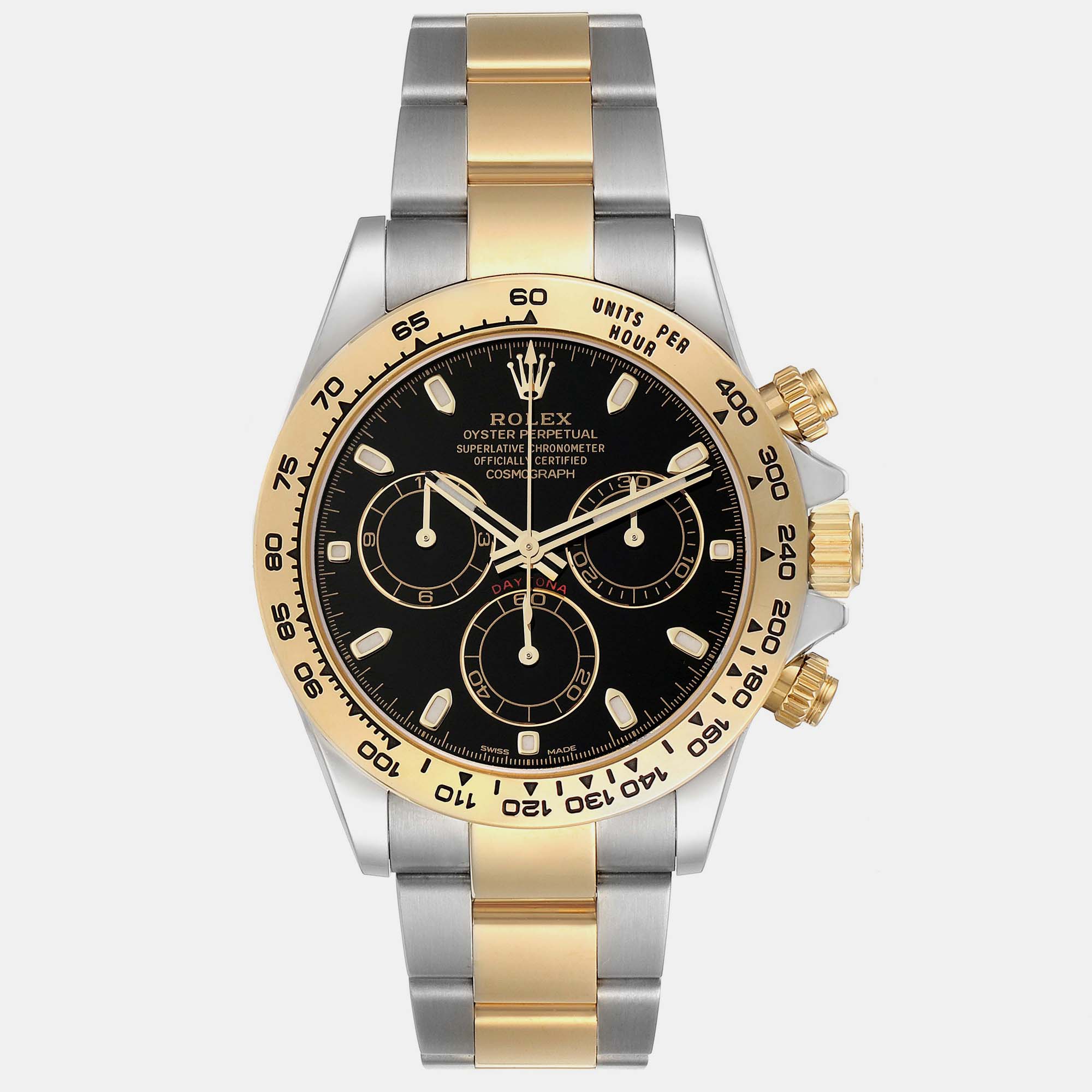 

Rolex Daytona Steel Yellow Gold Black Dial Mens Watch 116503