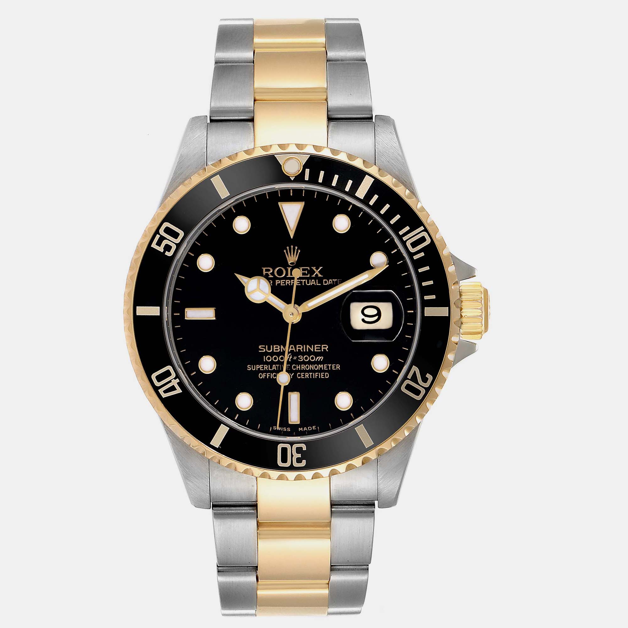 

Rolex Submariner Steel Yellow Gold Black Dial Men's Watch 40 mm