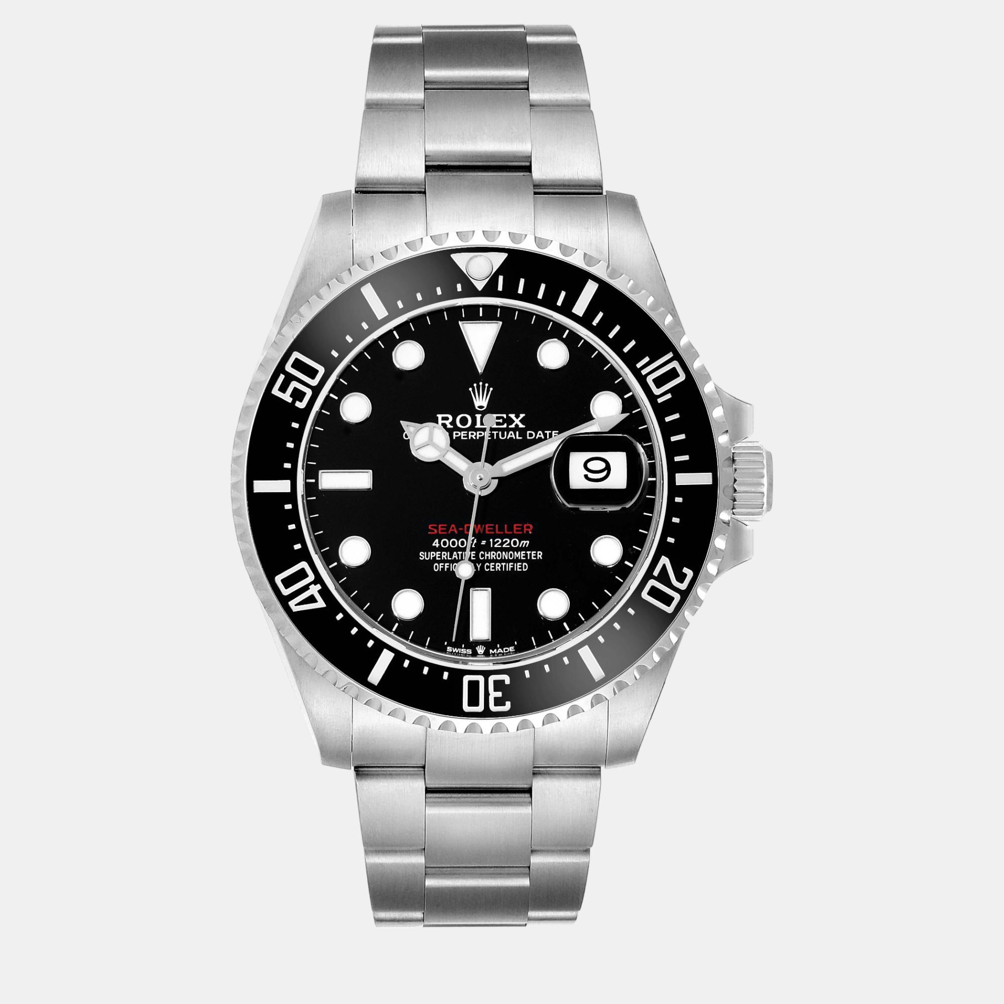 

Rolex Seadweller 43 50th Anniversary Steel Men's Watch 126600, Black