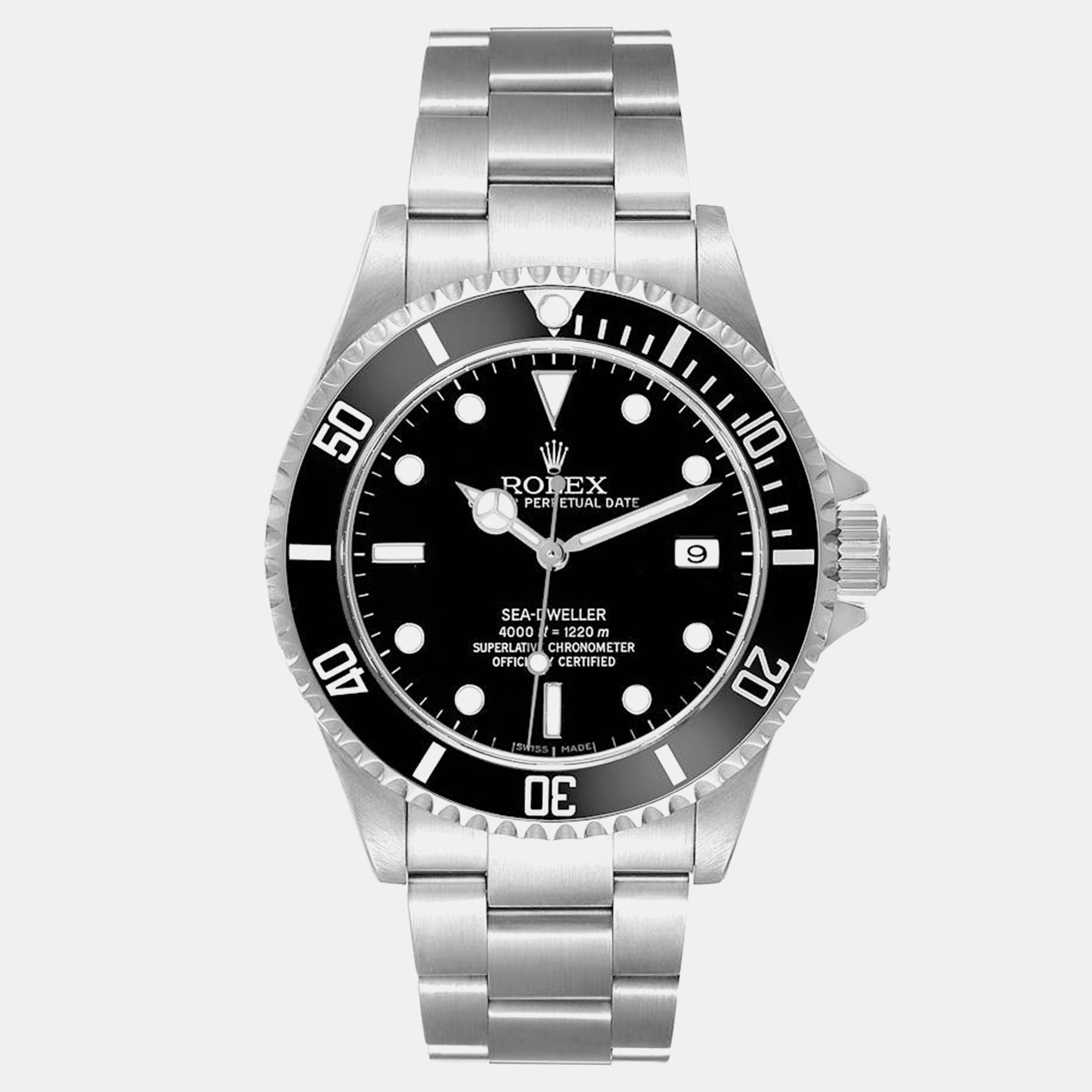 

Rolex Seadweller 4000 Black Dial Steel Men's Watch 40 mm