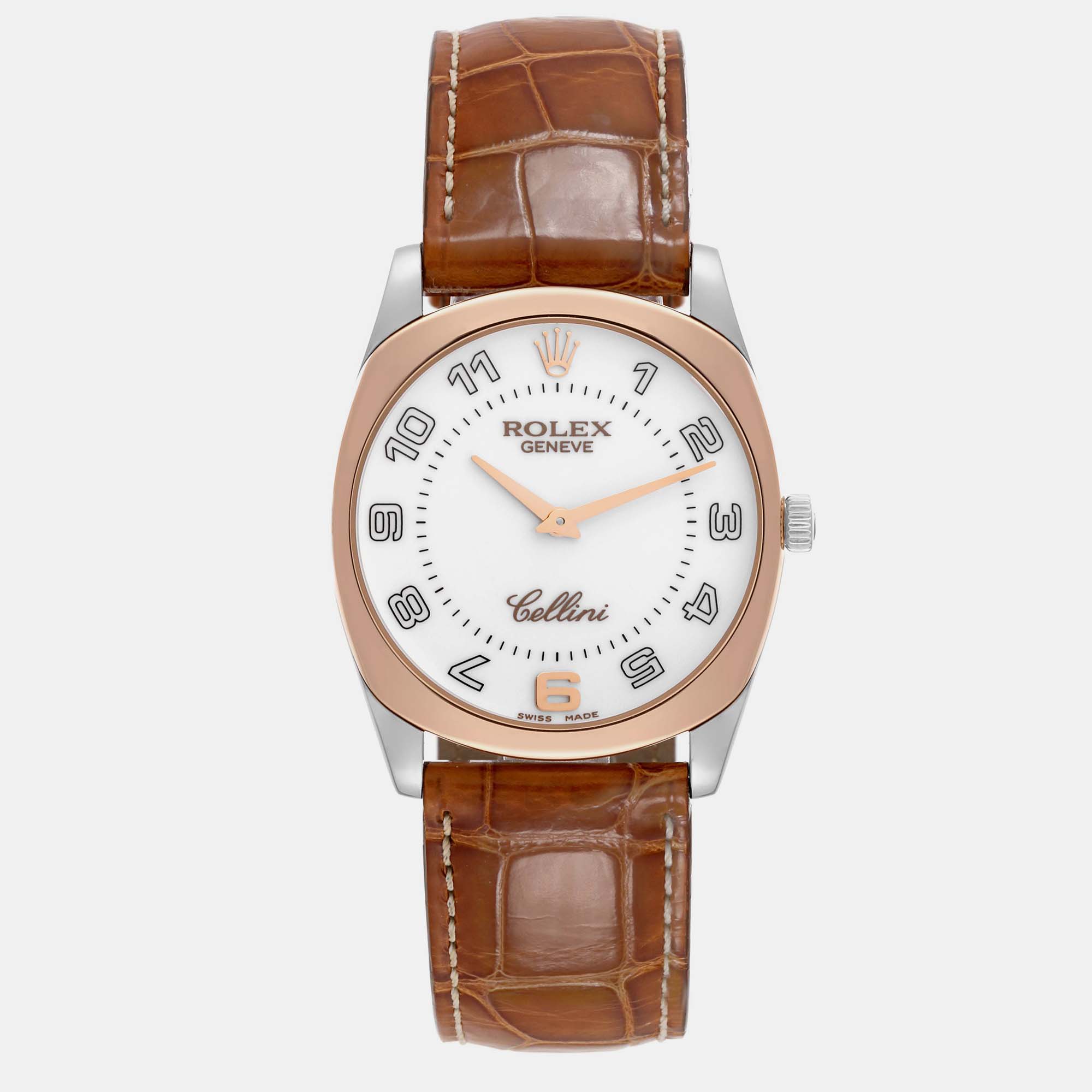 

Rolex Cellini Danaos White Rose Gold Mens Watch 4233 Card