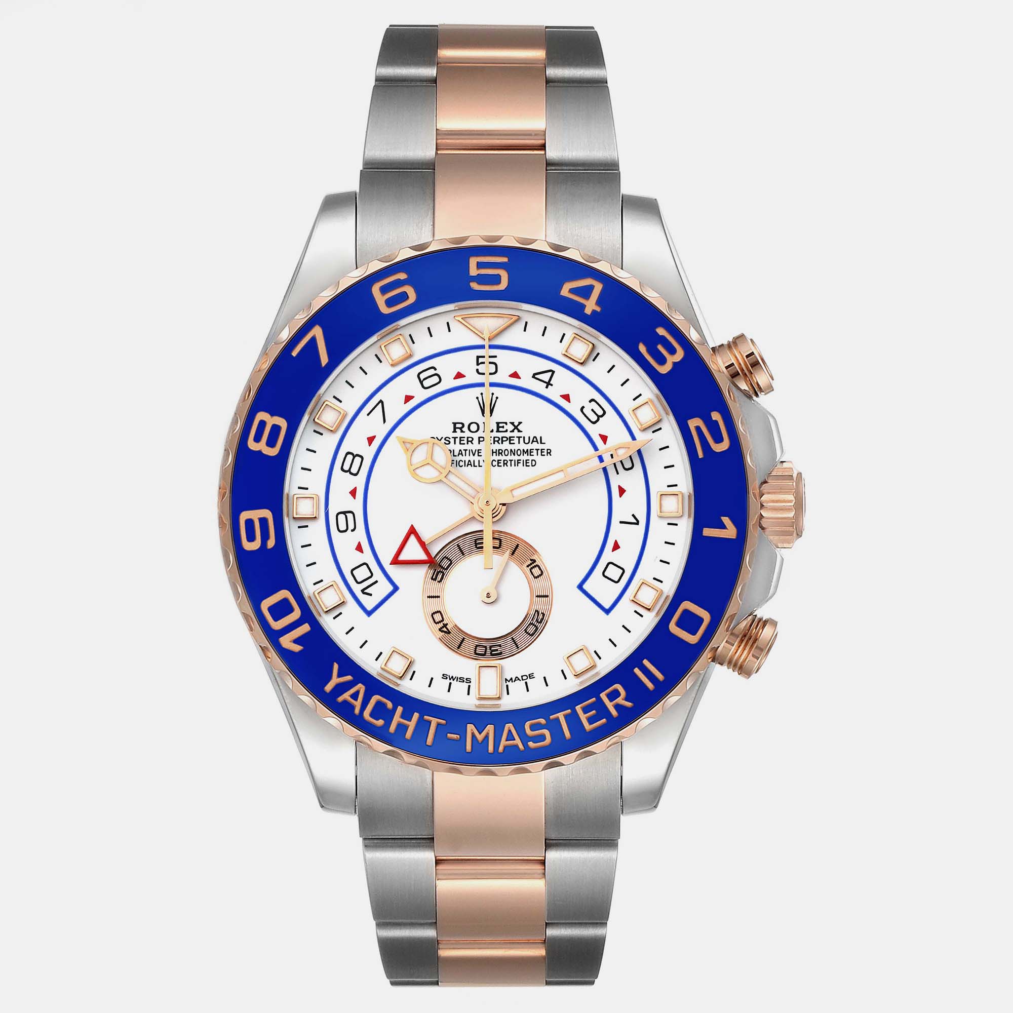 

Rolex Yachtmaster II Steel Rose Gold Men's Watch 44.0 mm, White