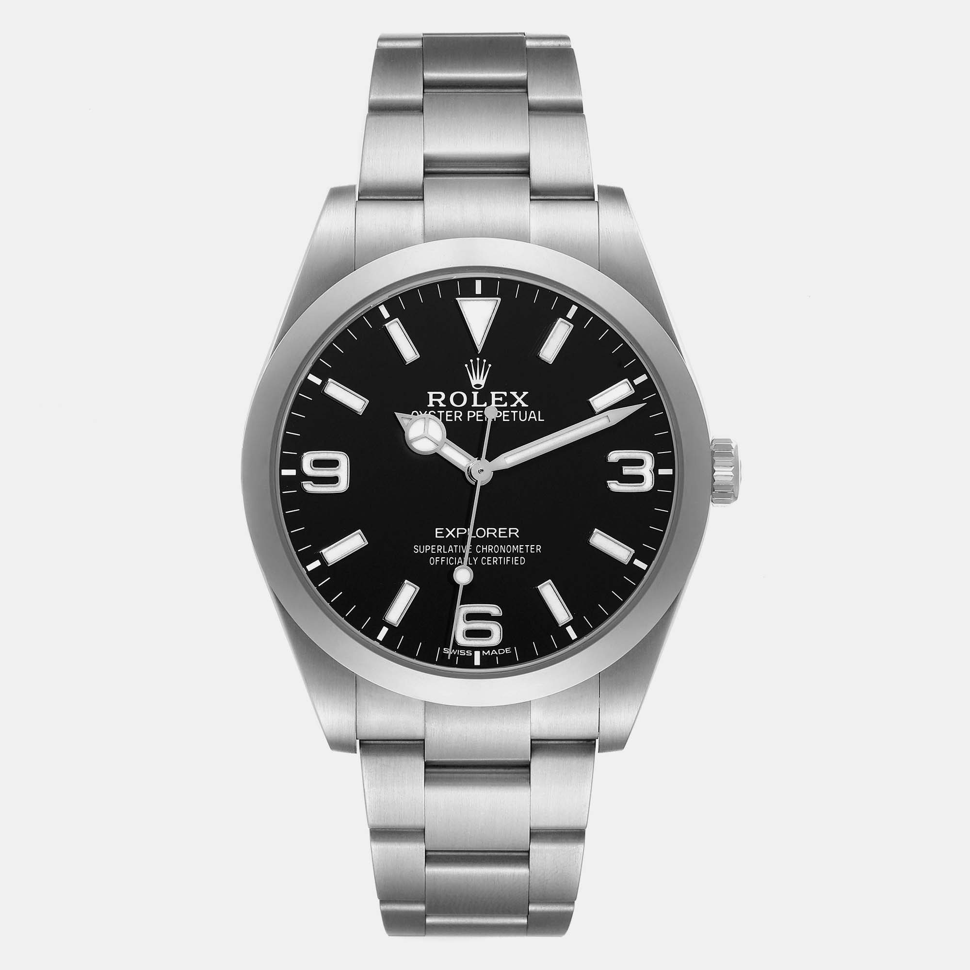 

Rolex Explorer I Black Dial Steel Men's Watch 39 mm