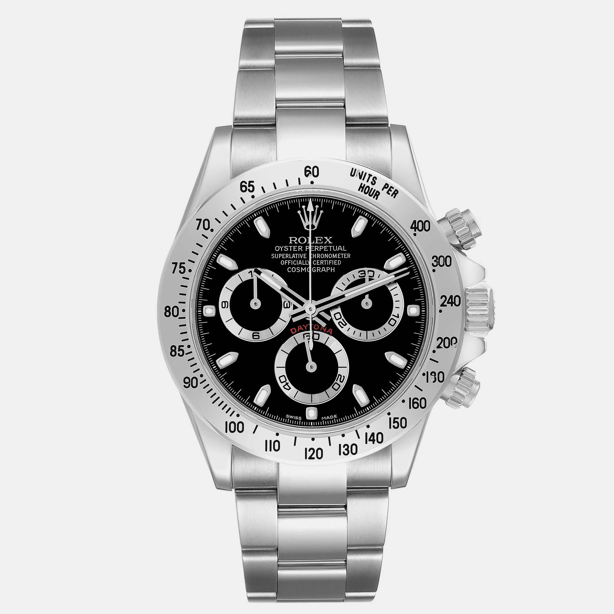 

Rolex Daytona Chronograph Black Dial Steel Men's Watch 40 mm