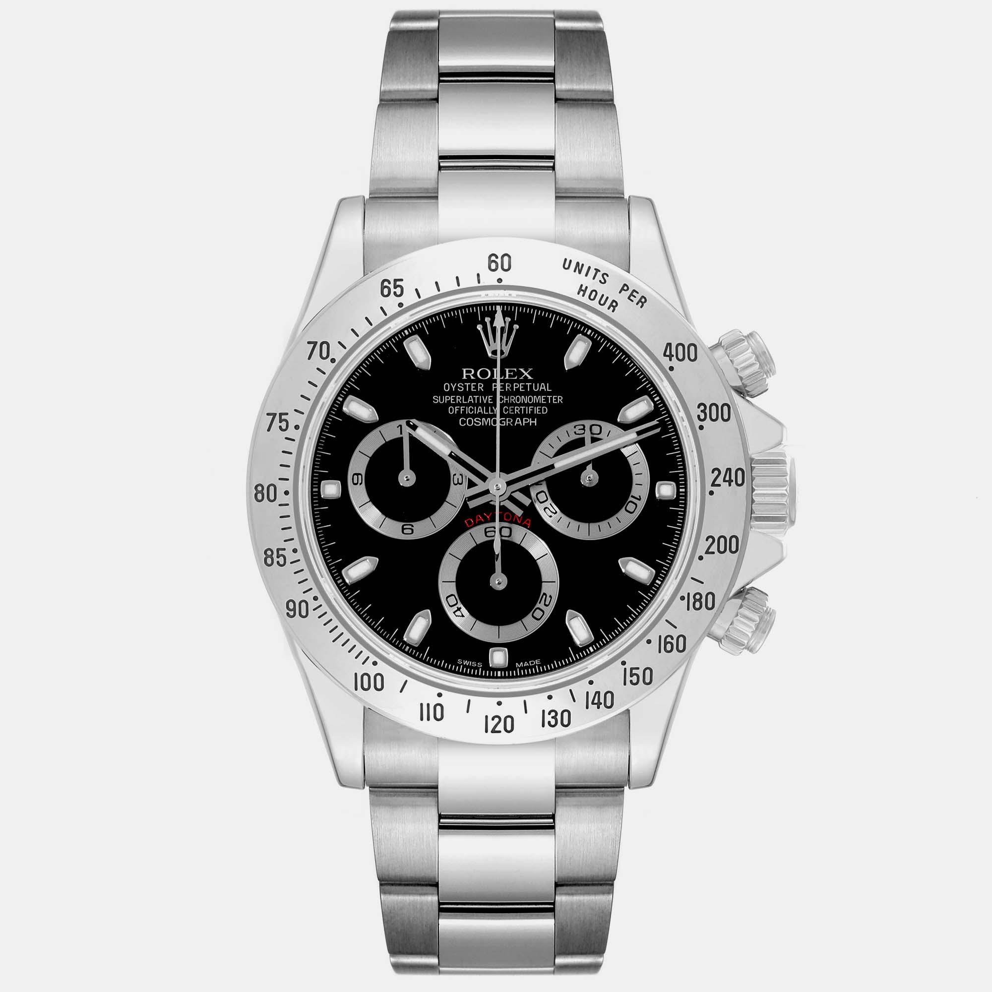 

Rolex Daytona Chronograph Black Dial Steel Men's Watch 40 mm