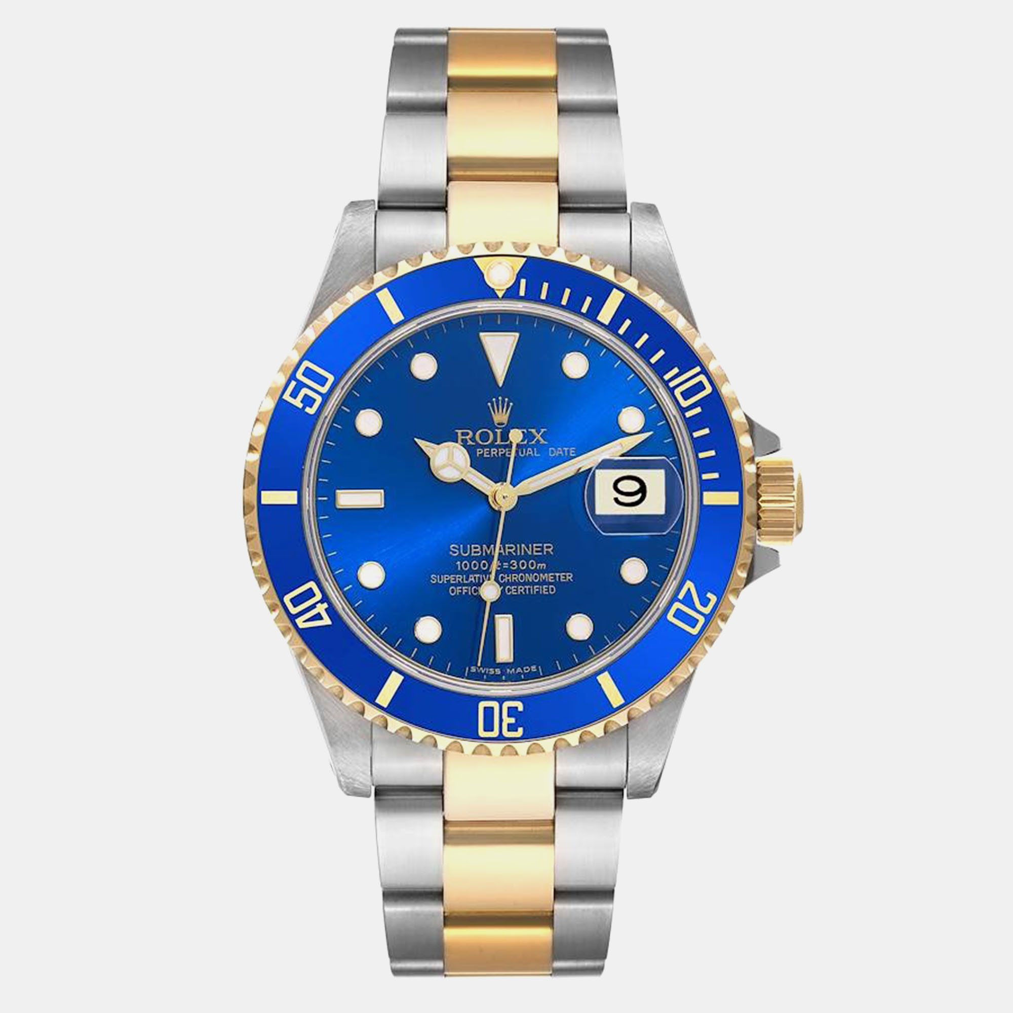 

Rolex Submariner Blue Dial Steel Yellow Gold Men's Watch 40 mm