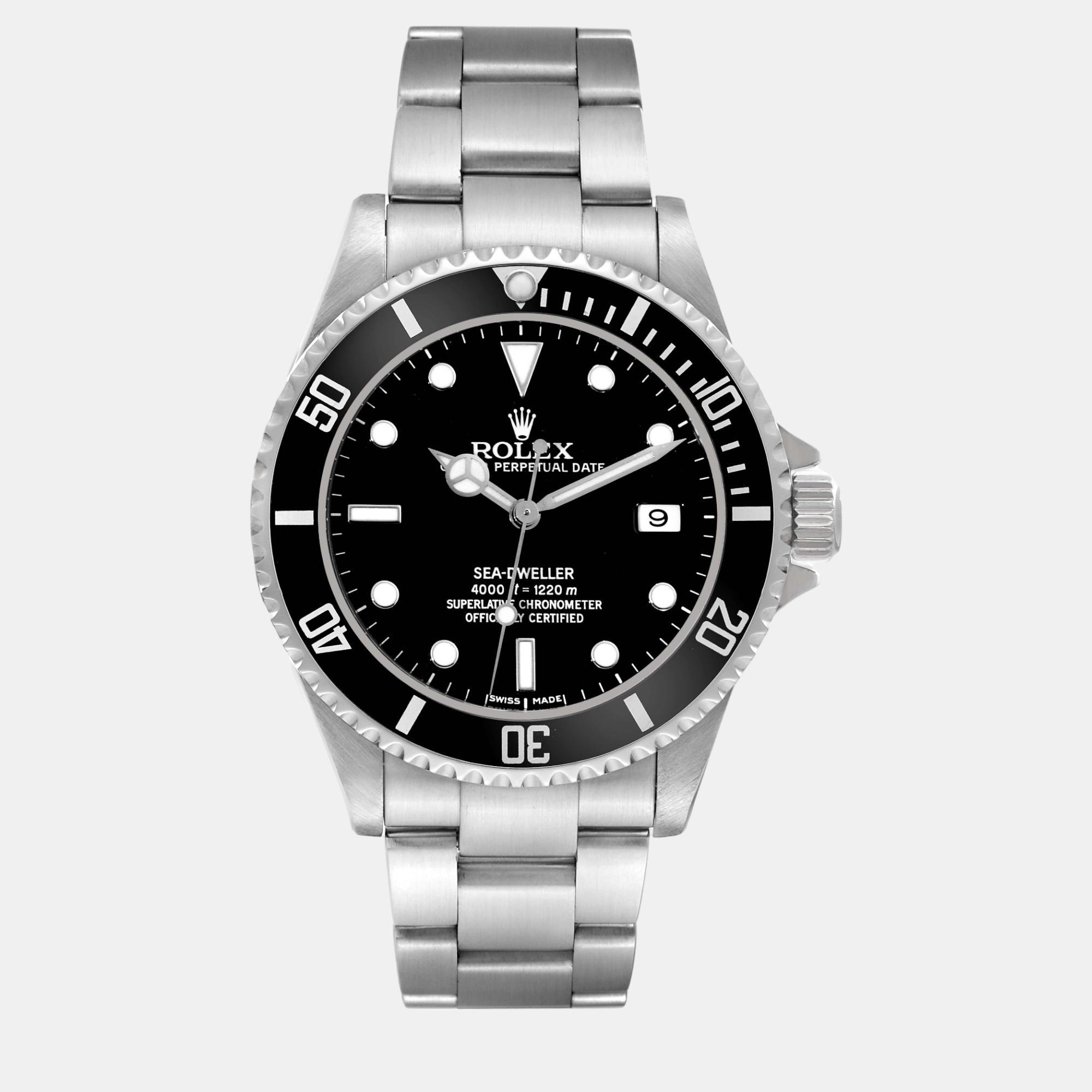 

Rolex Seadweller 4000 Black Dial Steel Men's Watch 16600