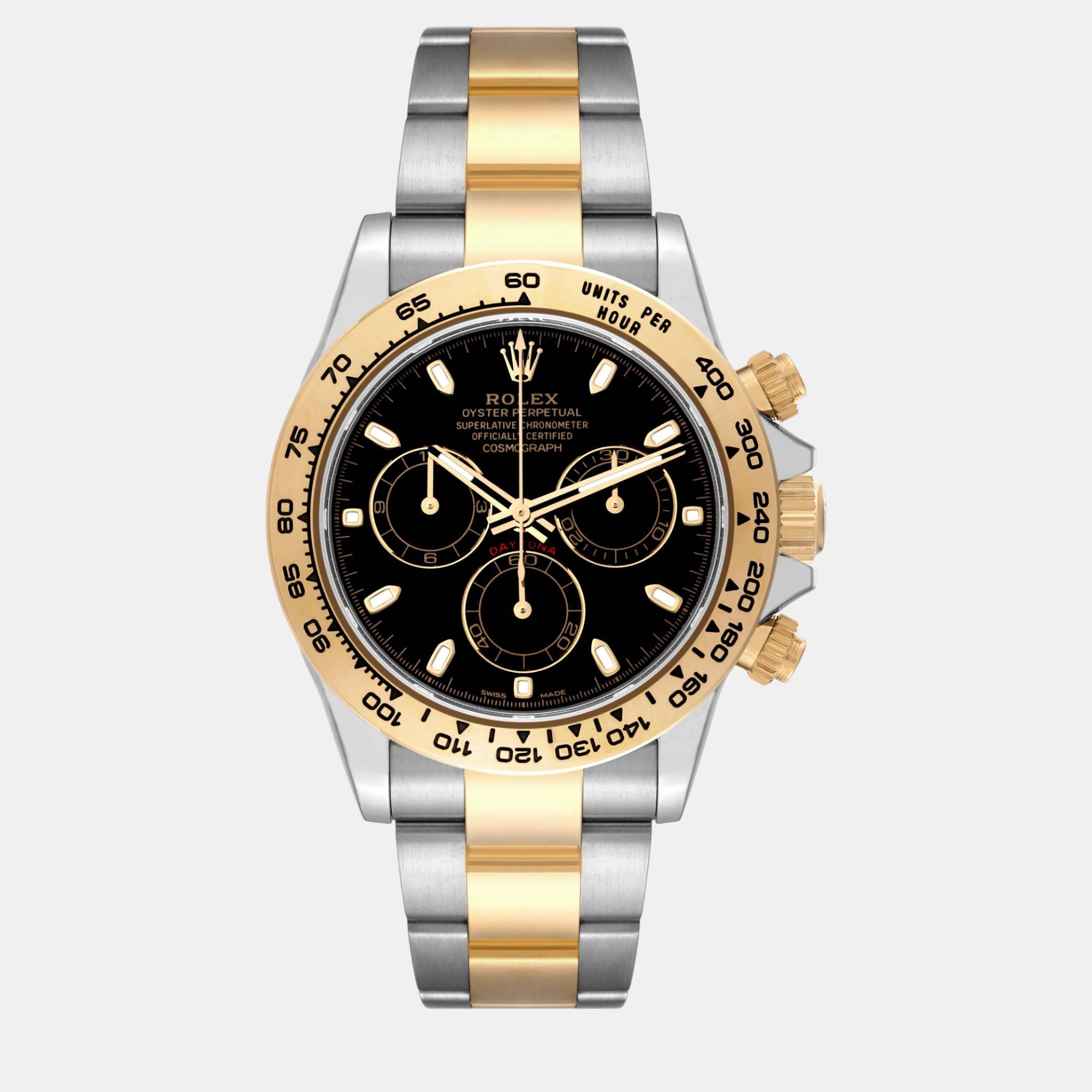 

Rolex Cosmograph Daytona Steel Yellow Gold Black Dial Men's Watch 116503 40 mm