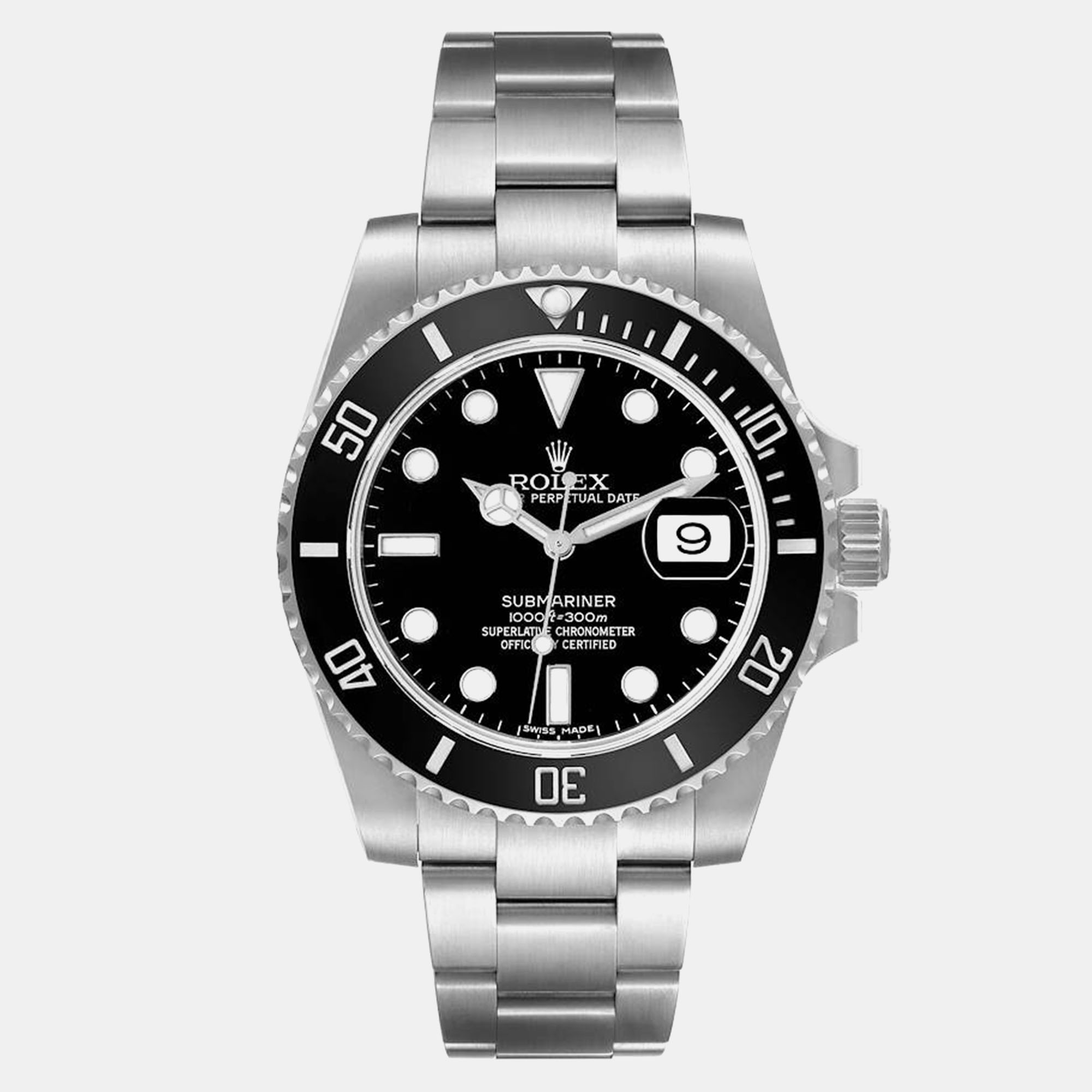 

Rolex Submariner Date Black Dial Steel Men's Watch 40 mm