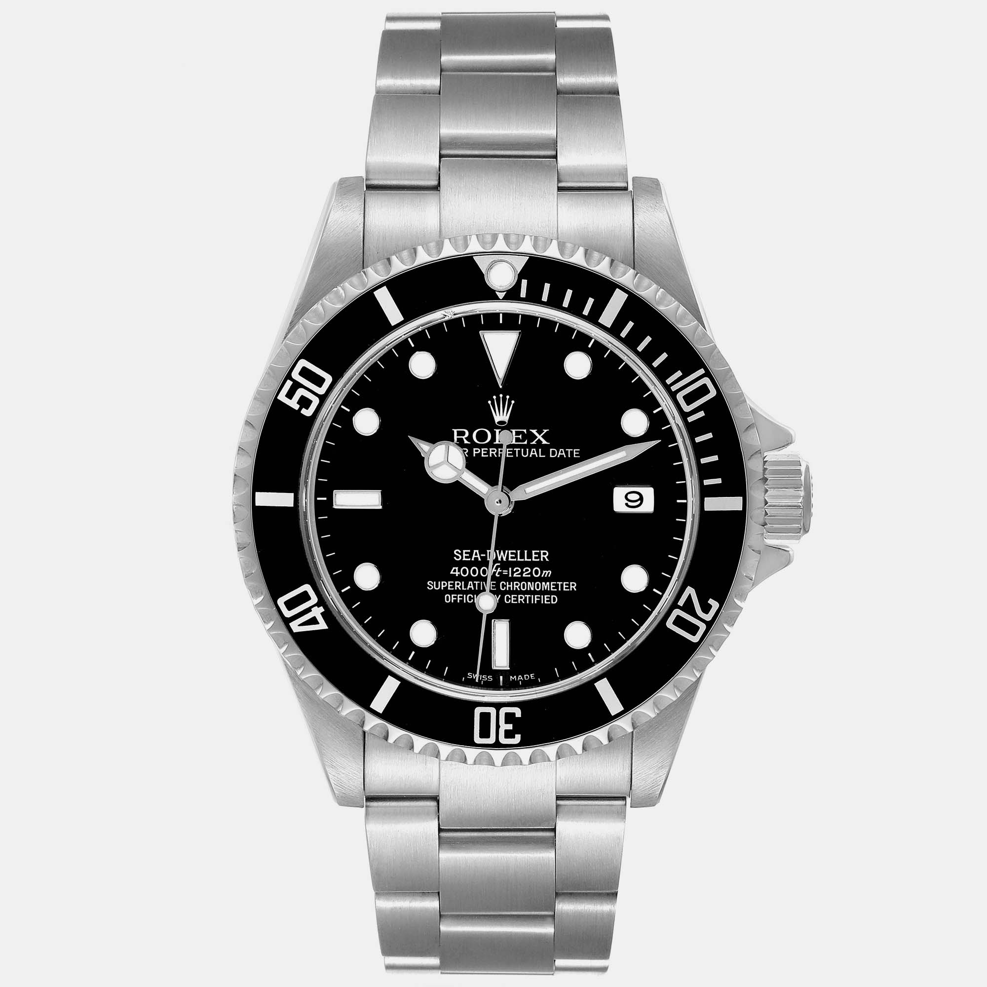 

Rolex Seadweller 4000 Black Dial Steel Men's Watch 40 mm