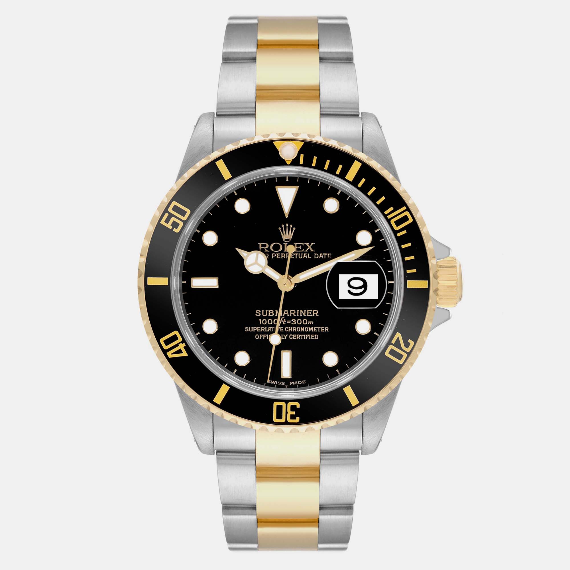 

Rolex Submariner Steel Yellow Gold Black Dial Men's Watch 40.0 mm