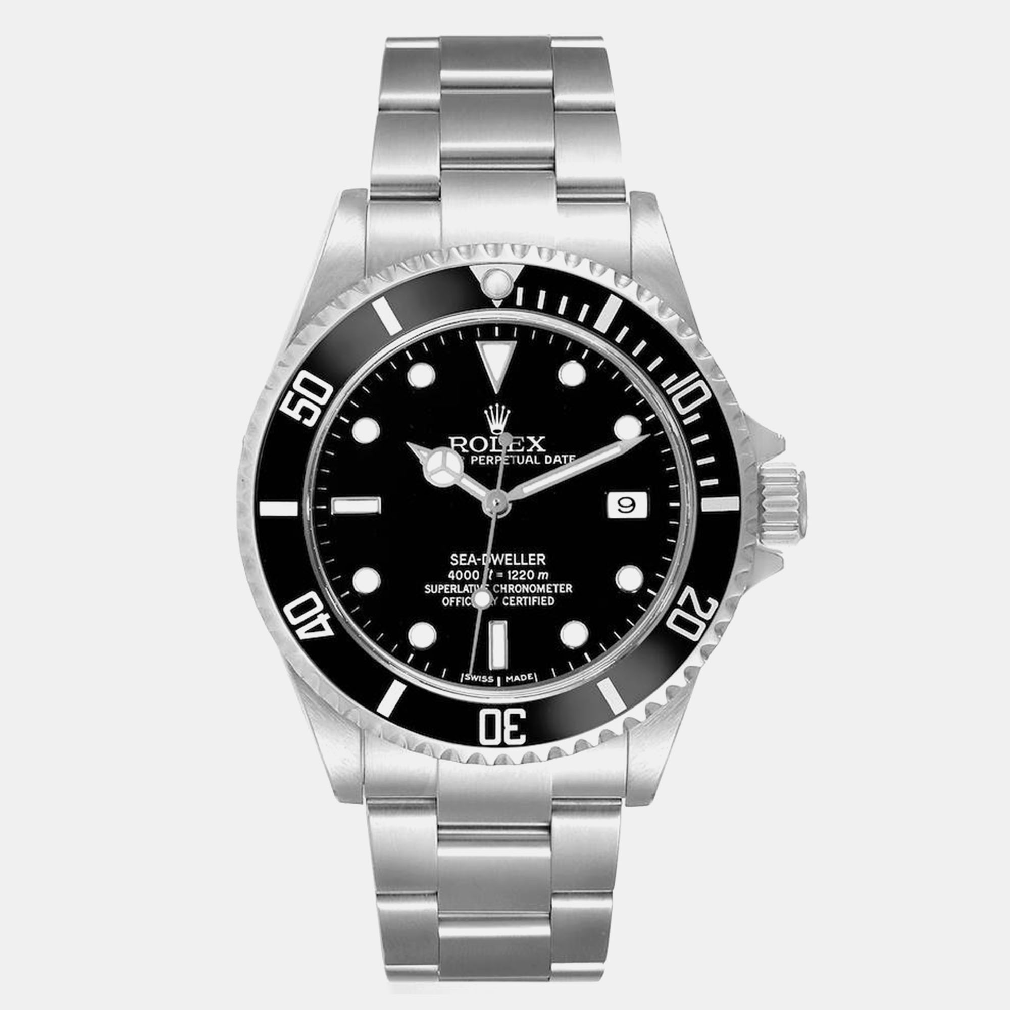 

Rolex Seadweller 4000 Black Dial Steel Men's Watch 16600 40 mm